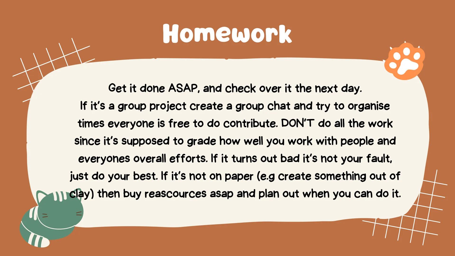 Study hacks
For you!
@Study_With_Rowan
(follow, like and save you you found
it helpful!) โ
โ
Agenda
Study Methods
โข Homework
Taking Notes
Fo