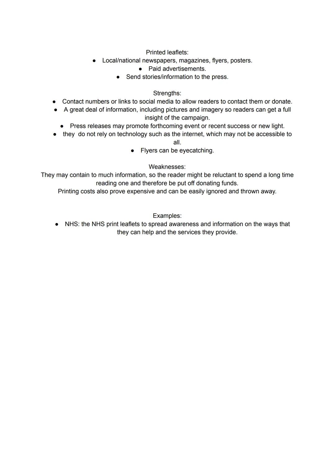 AC 2.2:
Evaluate the effectiveness of media used in campaigns:
Blogs:
* Regularly updated website or webpage.
* Typically run by an ind