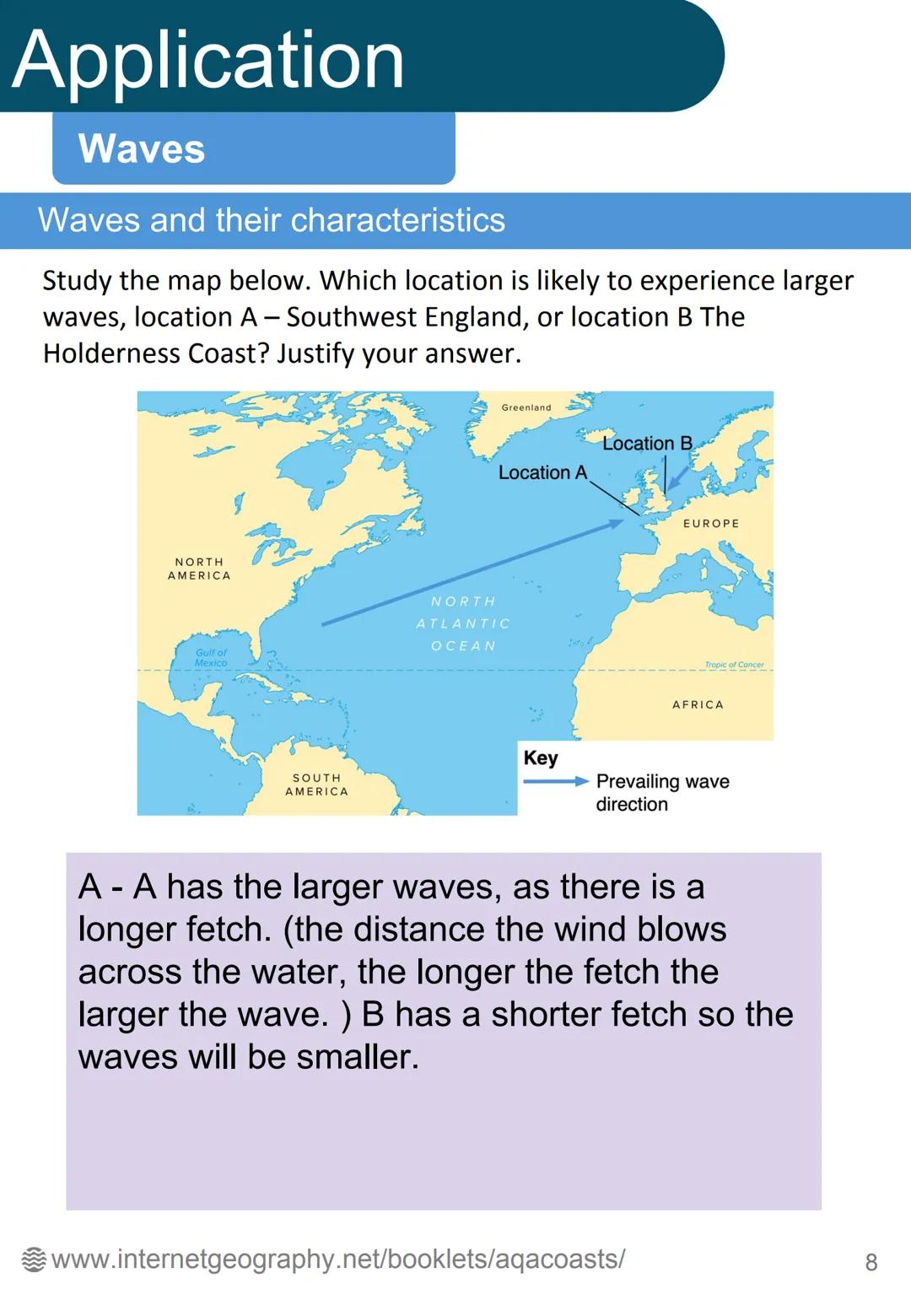 Coastal Landscapes
in the UK
internet geography Contents
Glossary
Waves Page 92
-
Wave type - Page 93
Weathering - Page 94
Mass movement Pag