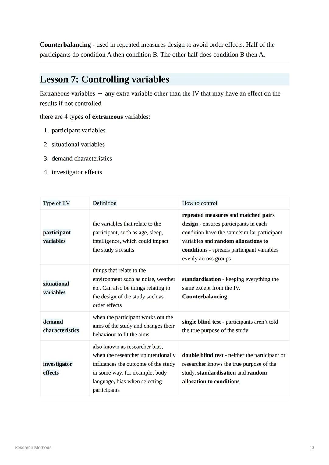 4.2.3.1 Scientific processes
โข Aims: stating aims, the difference between aims and hypotheses.
โข
.
โข
Hypotheses: directional and non-directi