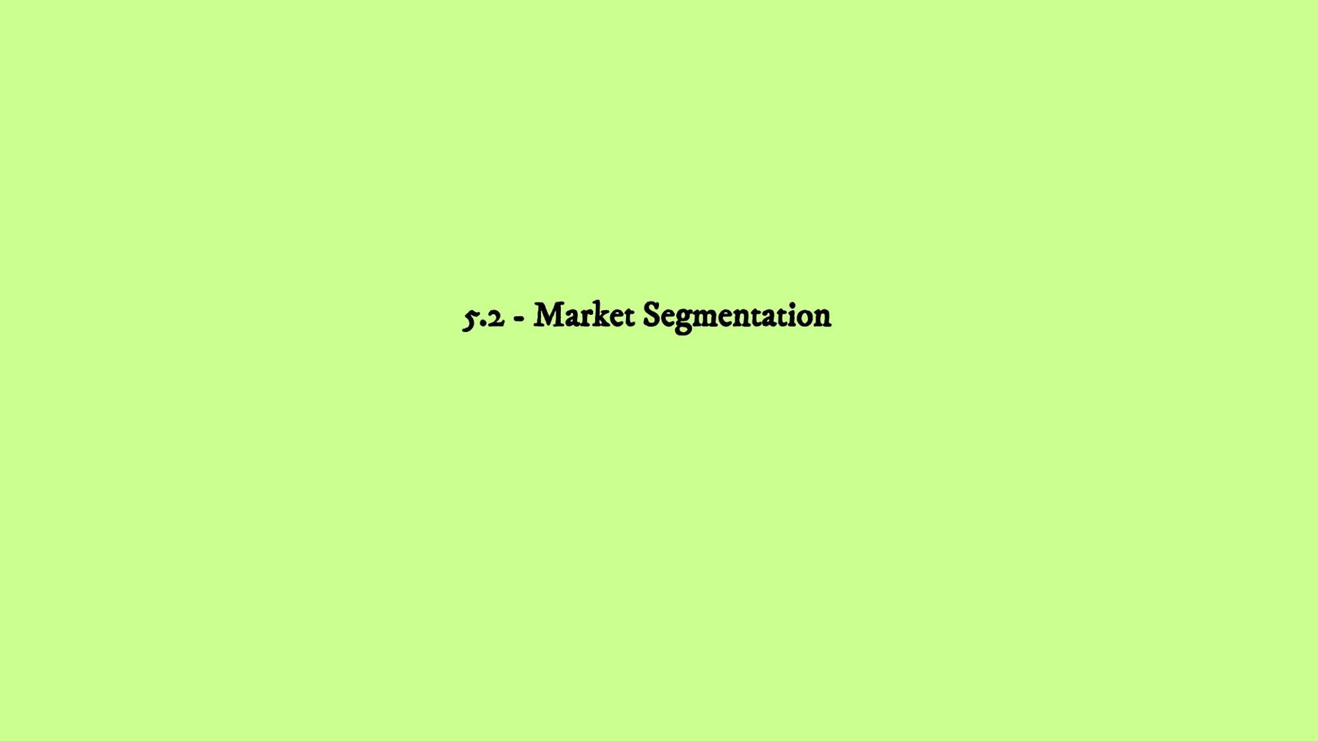 # Business Revision
# Unit 5 - Marketing
## 5.1 5.2 5.3 5.4 5.5 5.6 # 5.1 - What is Marketing? 5.1 - What is Marketing?
• Marketing – The