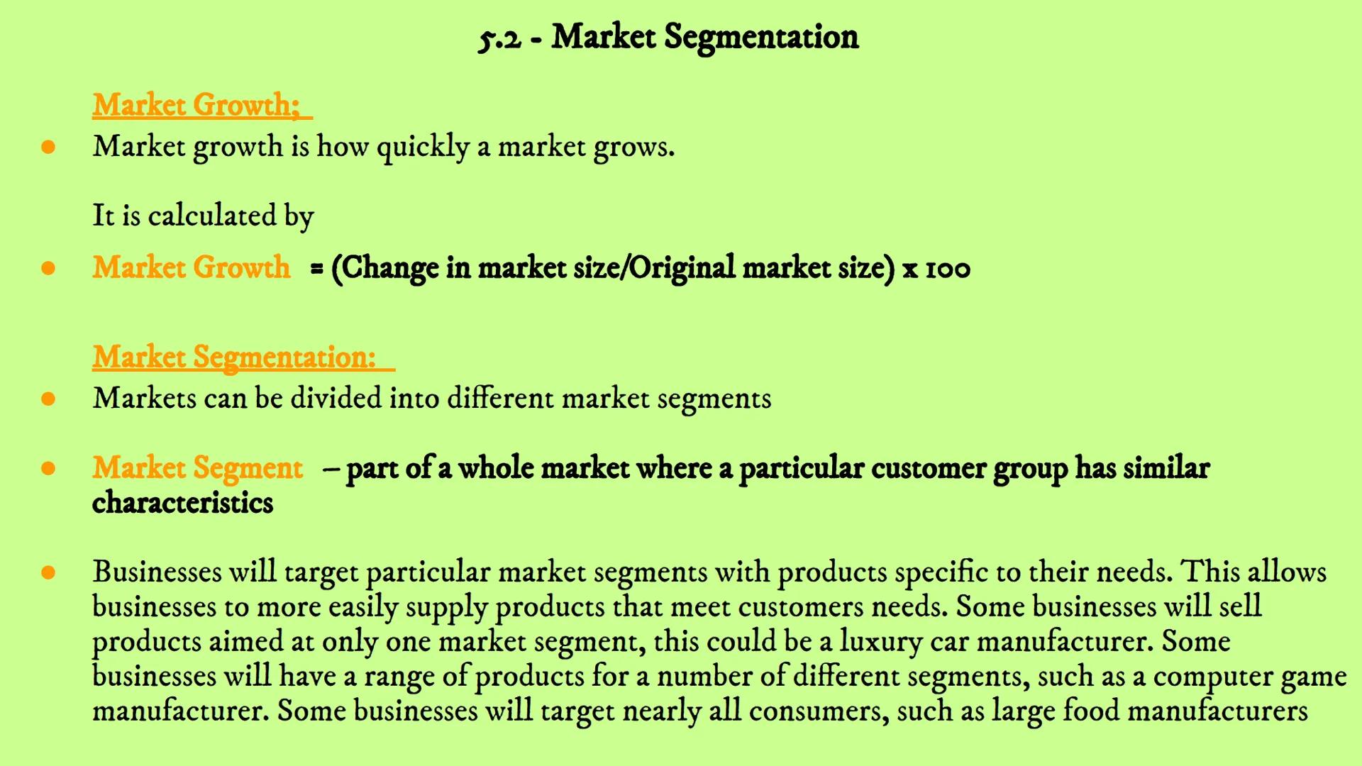 # Business Revision
# Unit 5 - Marketing
## 5.1 5.2 5.3 5.4 5.5 5.6 # 5.1 - What is Marketing? 5.1 - What is Marketing?
• Marketing – The
