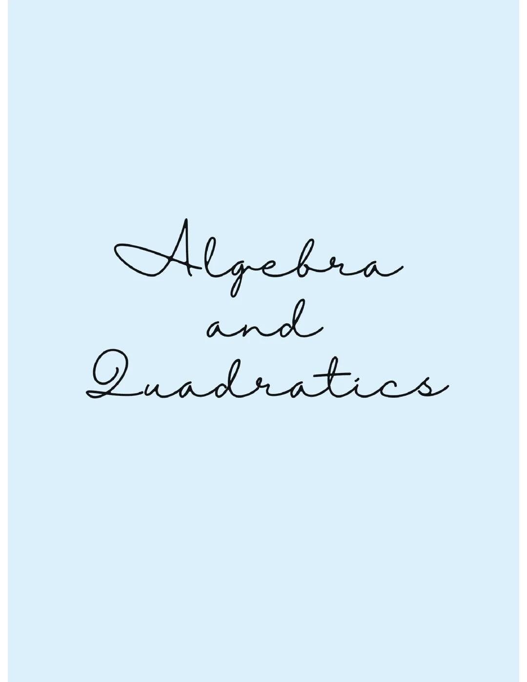 AS Level Maths: Chapters 1, 2, and 3