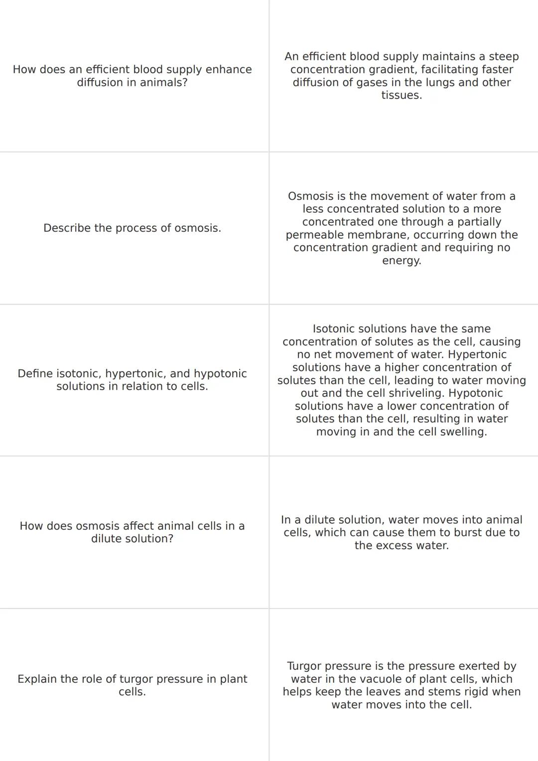 Describe the two main types of cells.
The two main types of cells are eukaryotic
and prokaryotic. Eukaryotic cells are larger
and more compl