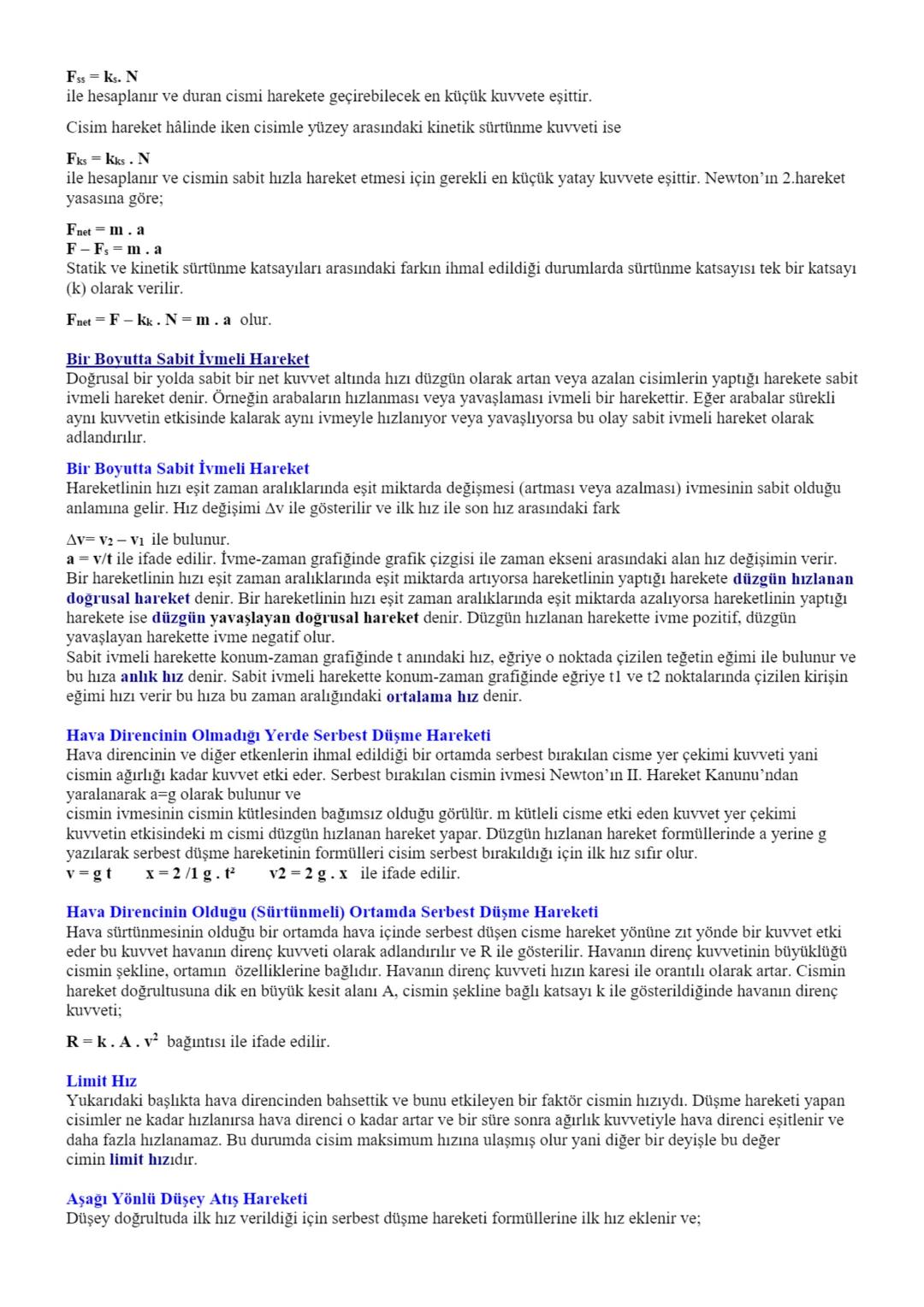 # 9. SINIF FİZİK DERS NOTLARI
# 1. ÜNİTE : FİZİK BİLİMİNE GİRİŞ
## Fizik Biliminin Evrendeki Rolü
Madde enerji etkileşimini inceleyen, do