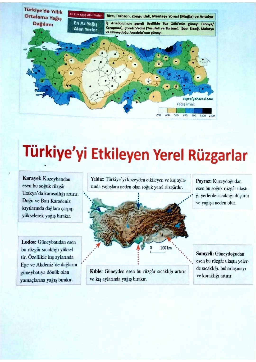 YERYÜZÜNDEKİ BAŞLICA İKLİM TİPLERİ
Kutup
Kutup altı
Akdeniz
Çöl
Sert karasal
Yazları yağışlı tropikal
Ilıman karasal
Muson
Okyanusal
Ekvato