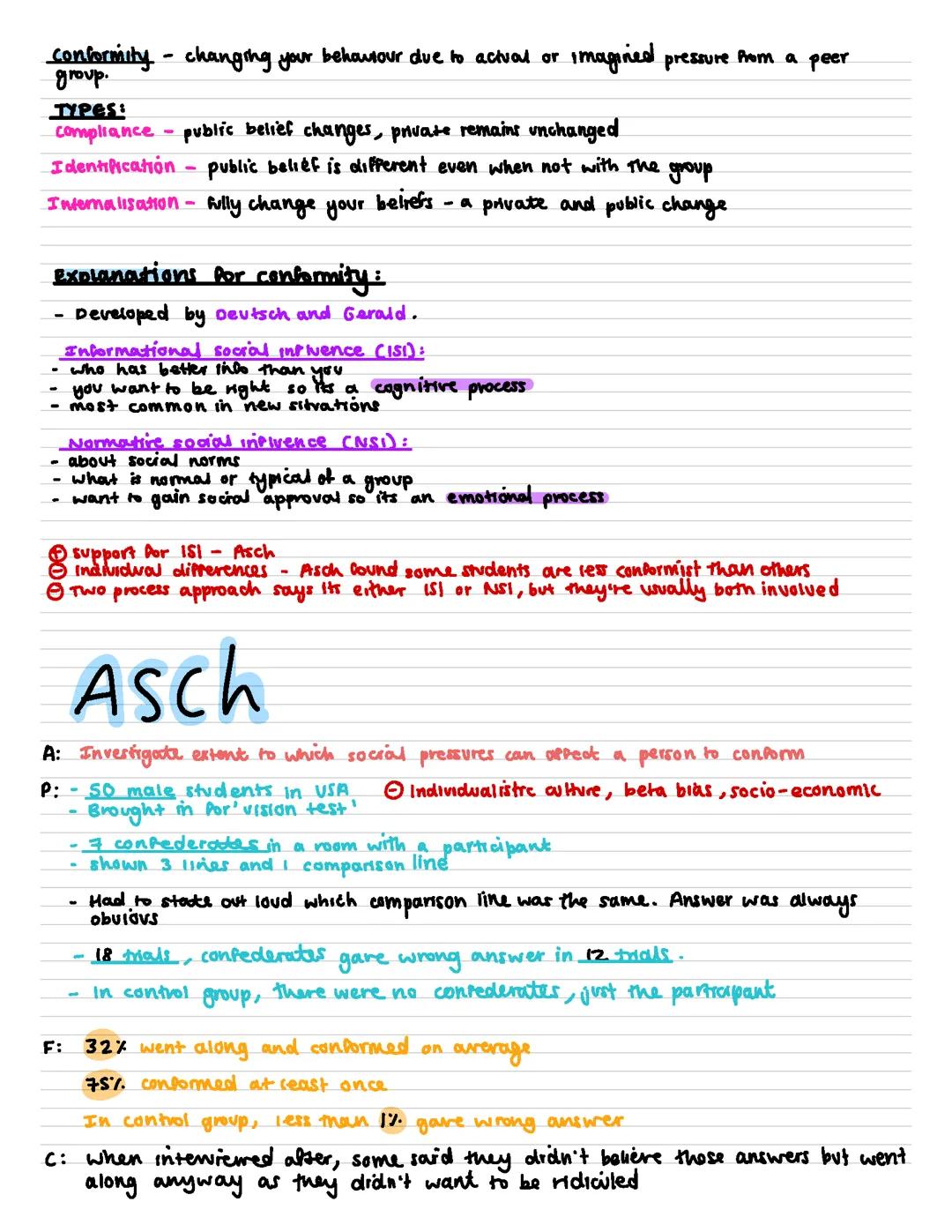 AQA psychology social influence