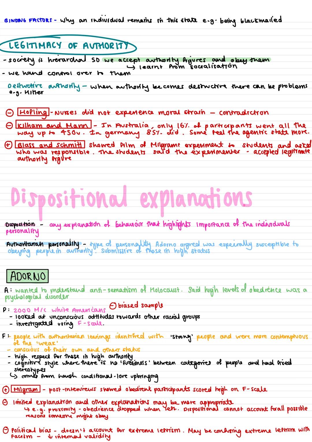 -
Conformity changing your behaviour due to actual or imagined pressure from a peer
group.
TYPES:
compliance - public belief changes, privat