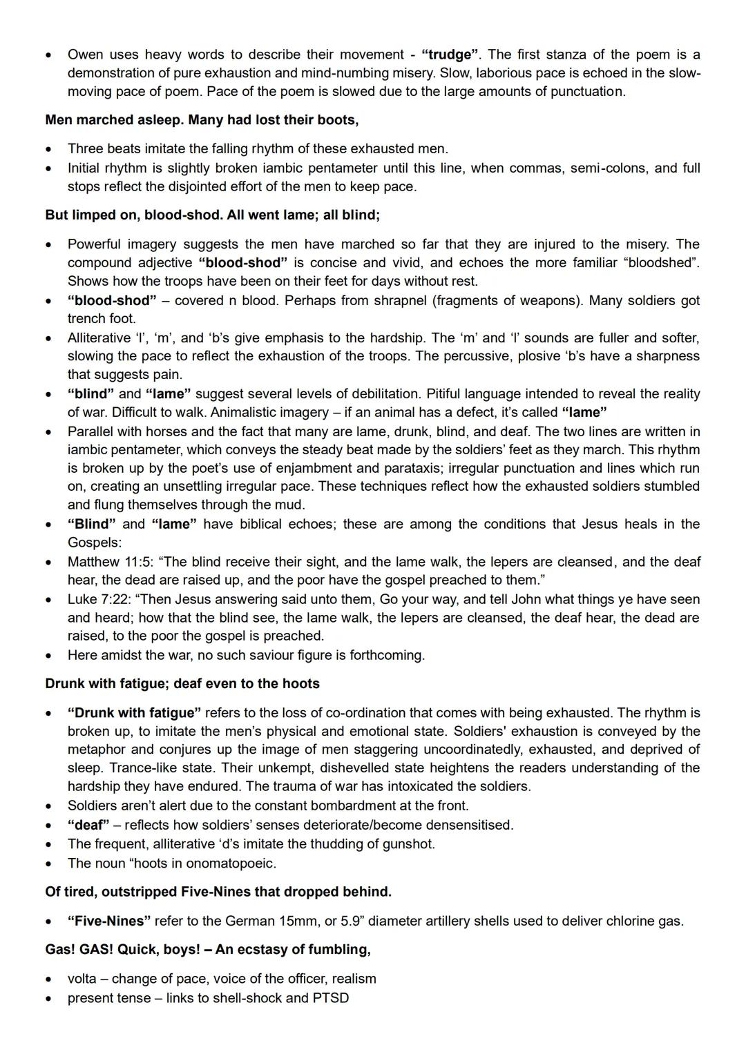 Dulce et Decorum est
Context
•
•
•
•
•
•
⋅
•
•
•
Owen was nervously exhausted from his experiences in France. For over two days he had been