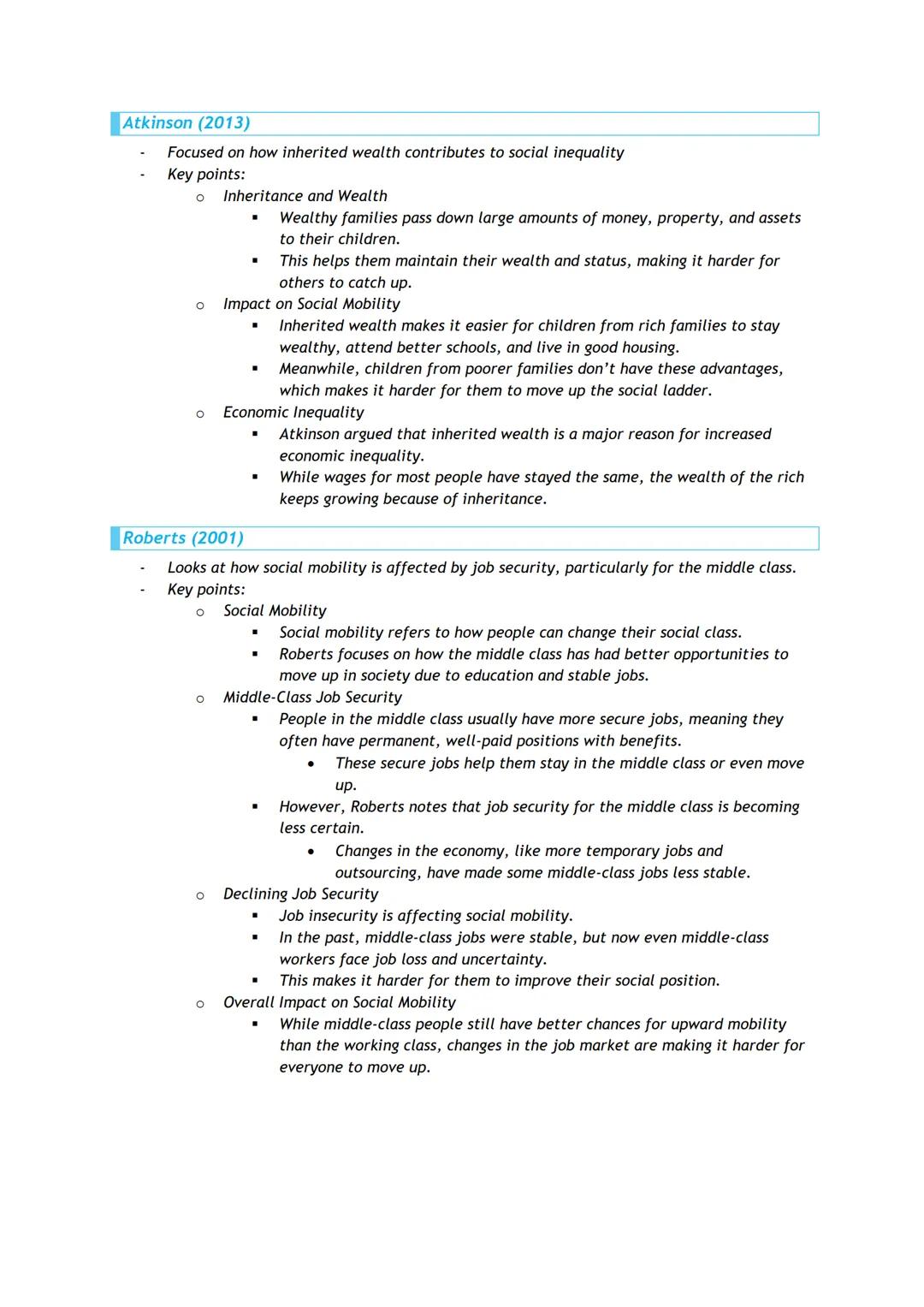 # Social Class
Patterns and Trends in Relation to Work and Employment
- Focuses on how people's social class backgrounds influence their a