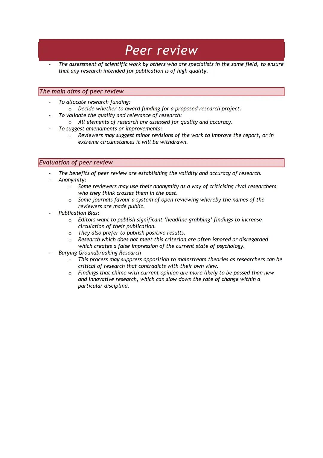 Experimental Methods
Lab experiments
A lab experiment is carried out in a well-controlled environment.
These experiments are not just in lab
