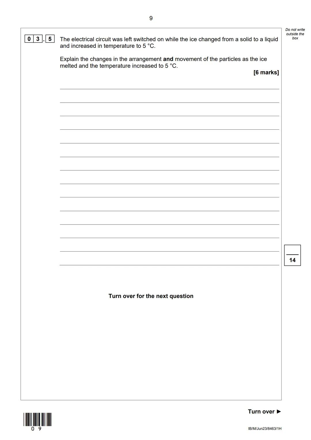 AQA
Please write clearly in block capitals.
Centre number
Surname
Forename(s)
Candidate signature
GCSE
PHYSICS
I declare this is my own work