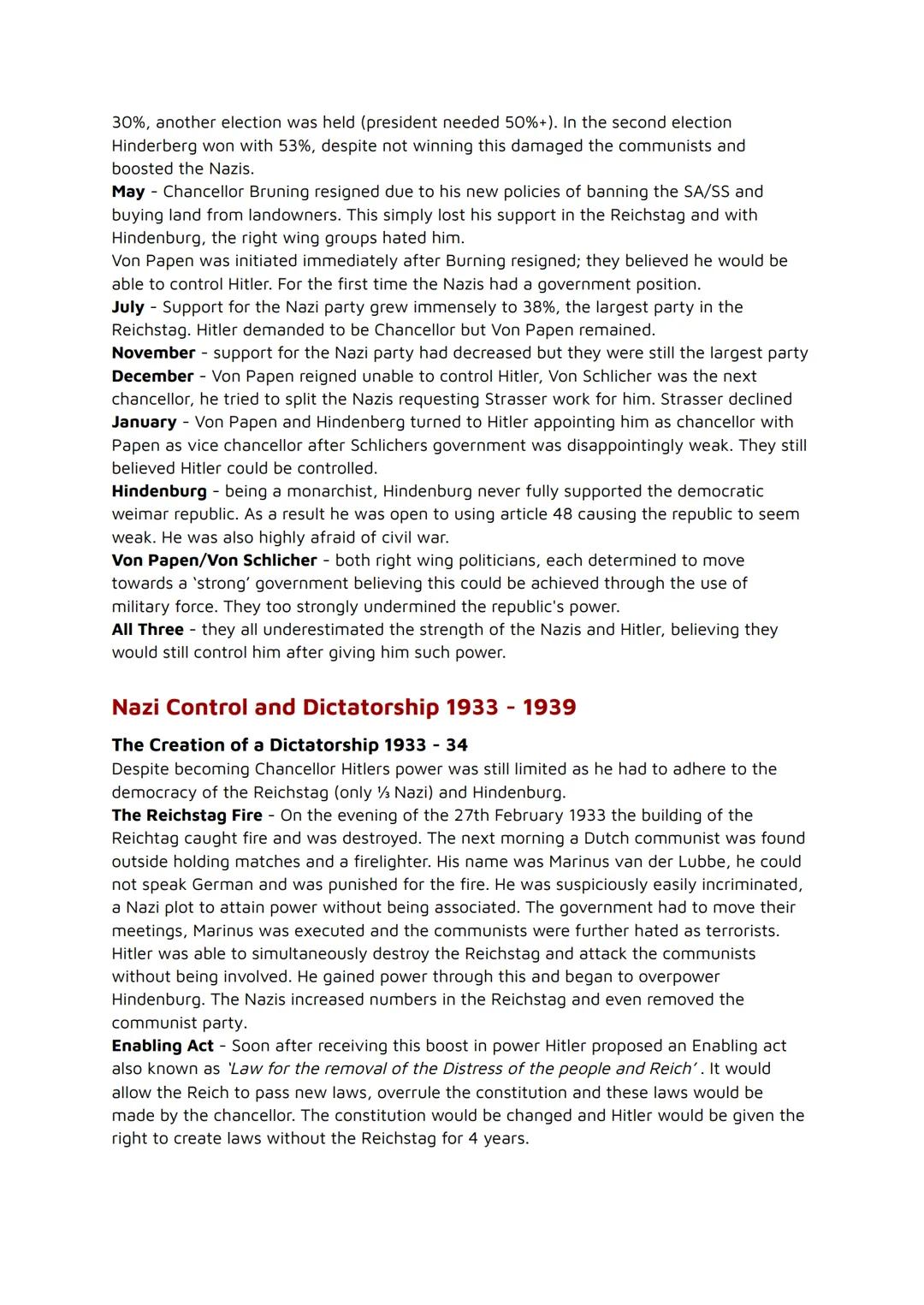 GCSE History Weimar and Nazi Germany
Weimar Nazi
The Weimar Republic 1918 - 1929
The Origins of the Republic 1918 - 19
The Legacy of the Fir