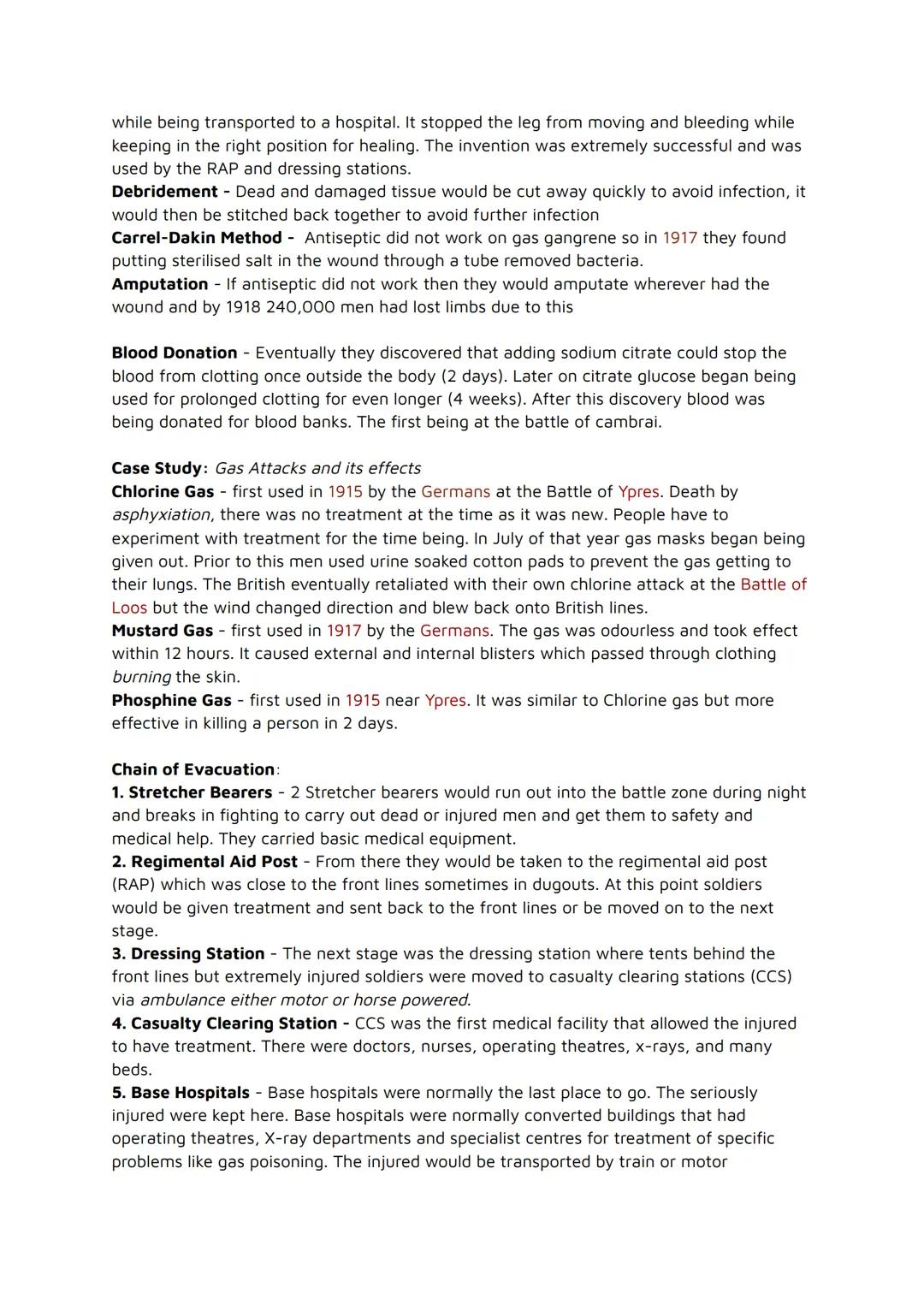 GCSE History Western Front
Medicine on the Western Front 1914-1918
Trench Problems:
Facial Injuries - Men would suffer terrible injuries to