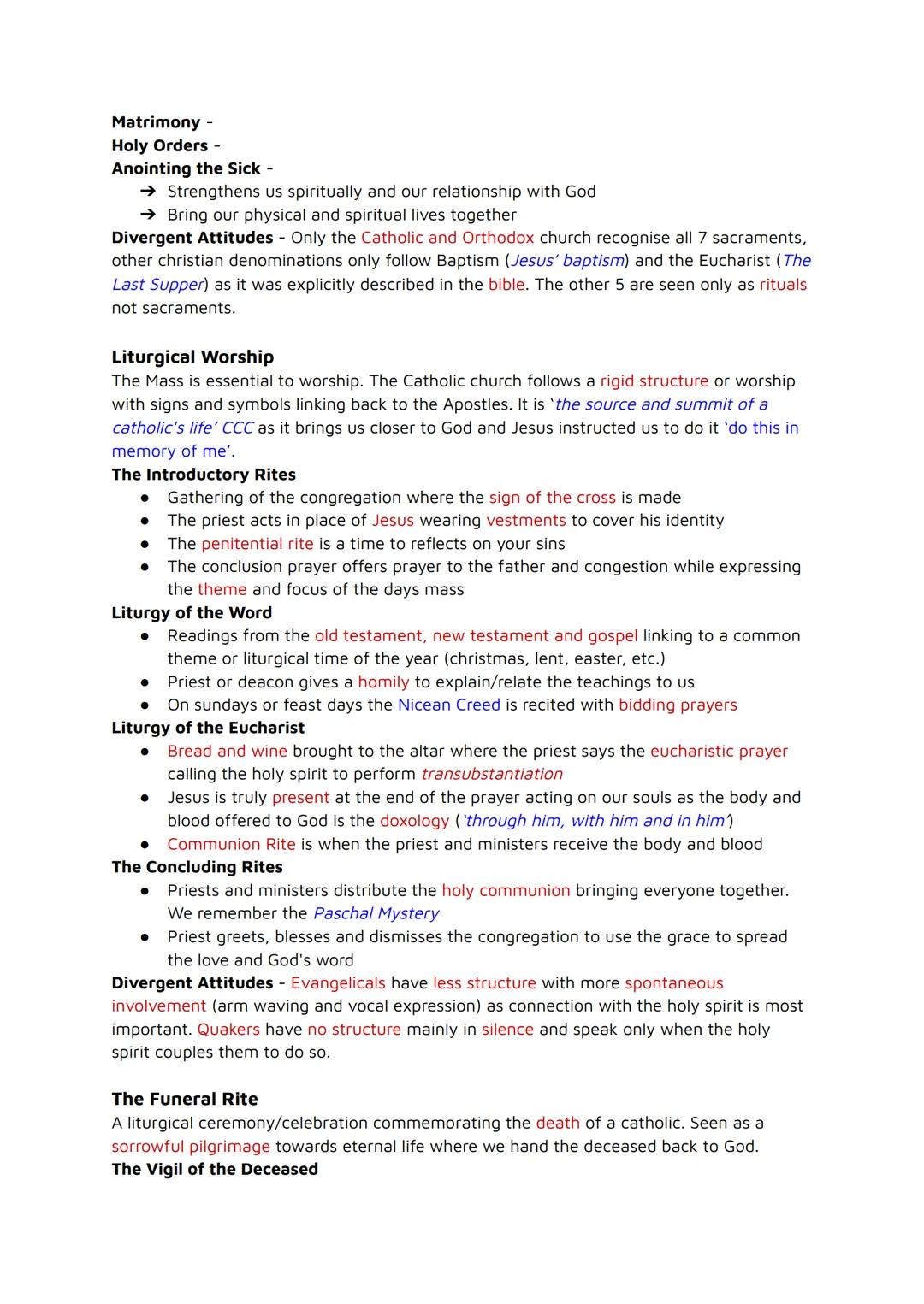 GCSE RE Catholic Christanity
Beliefs Practices Sources Forms
Catholic Beliefs
Trinity
God is one unequalled, unparalleled and undivided bein