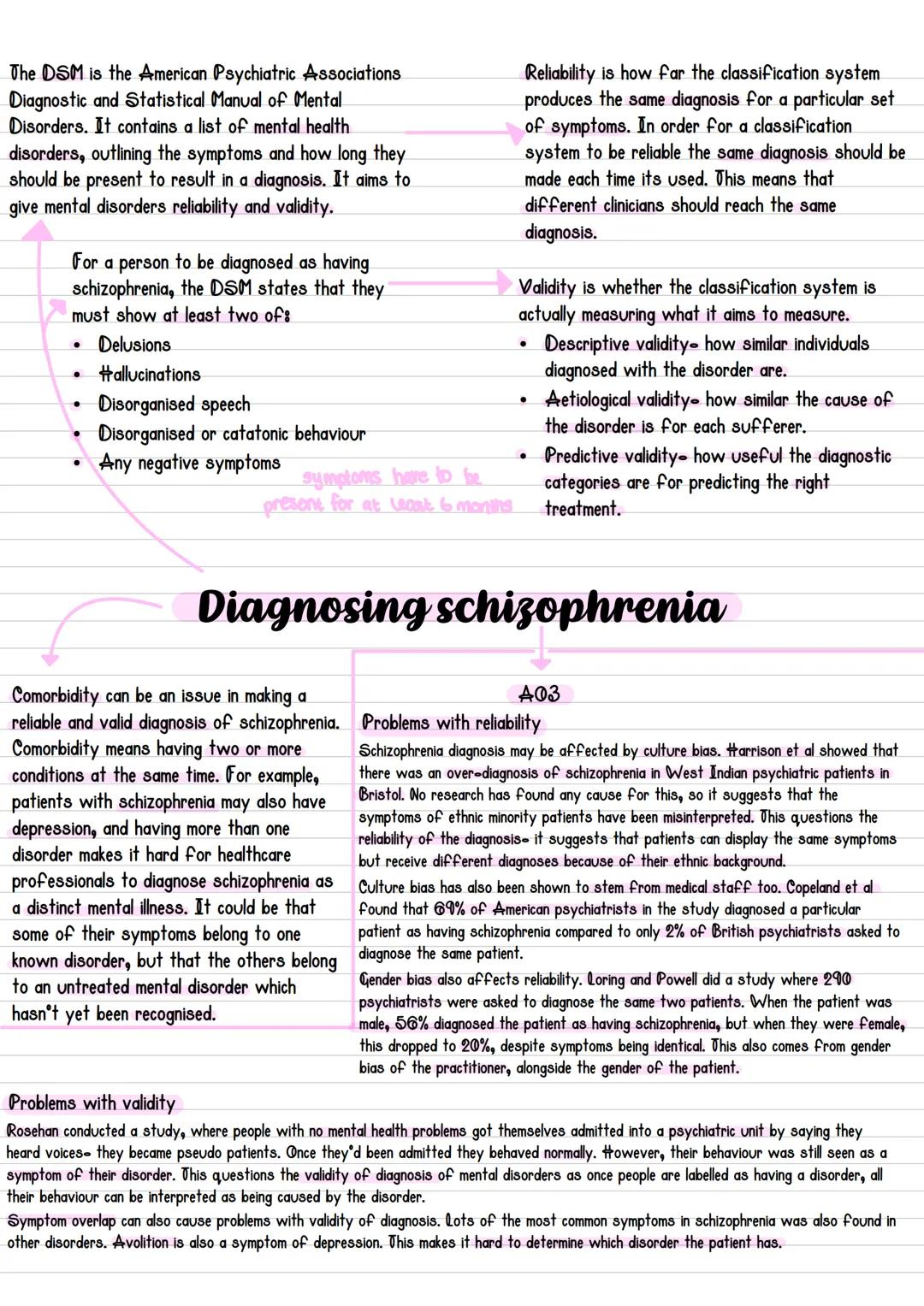 The DSM is the American Psychiatric Associations
Diagnostic and Statistical Manual of Mental
Disorders. It contains a list of mental health