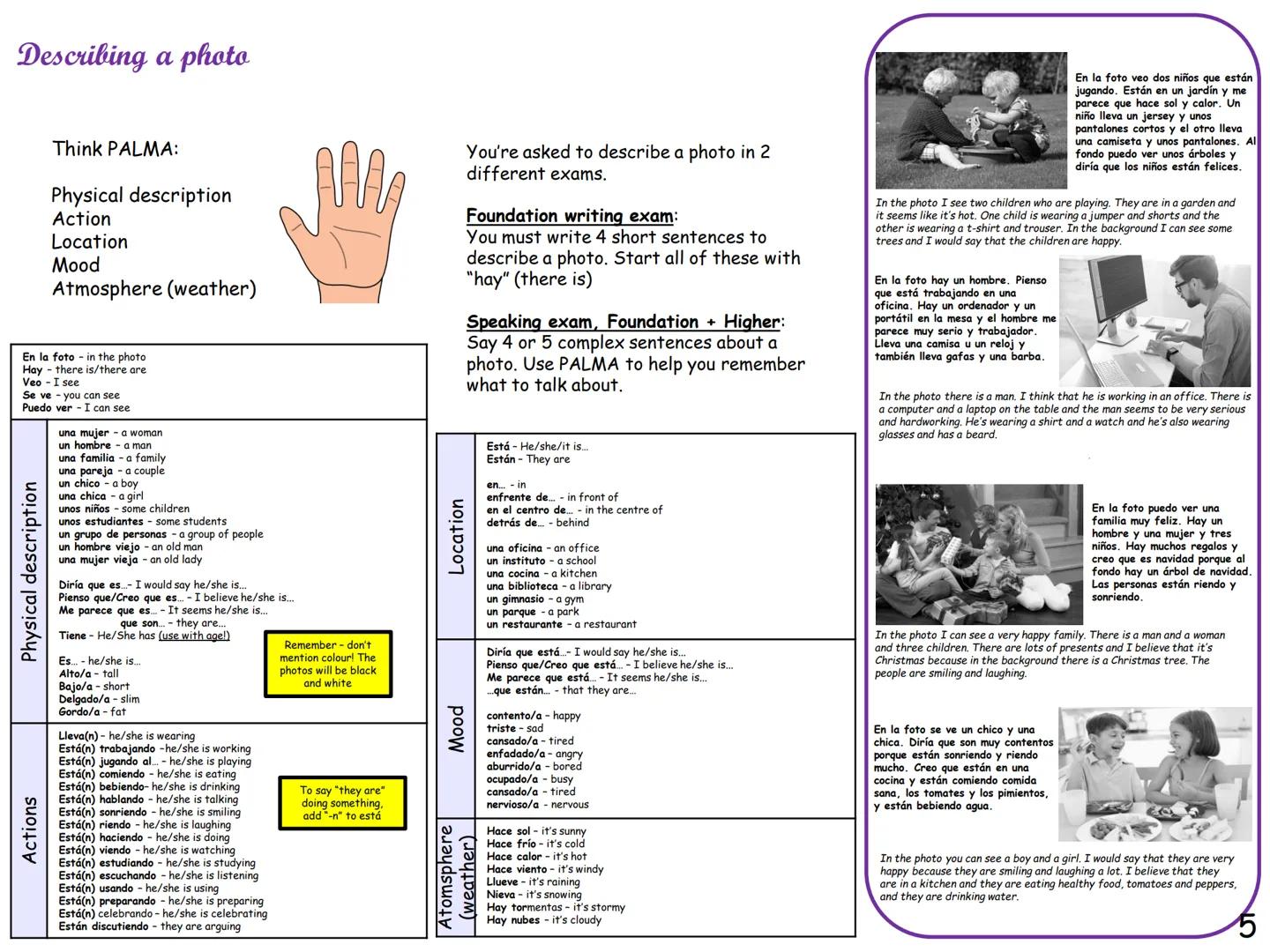 GCSE Spanish
Knowledge
organiser
This knowledge organiser has lot of
general vocabulary and topic specific
vocabulary to help you revise. Pr