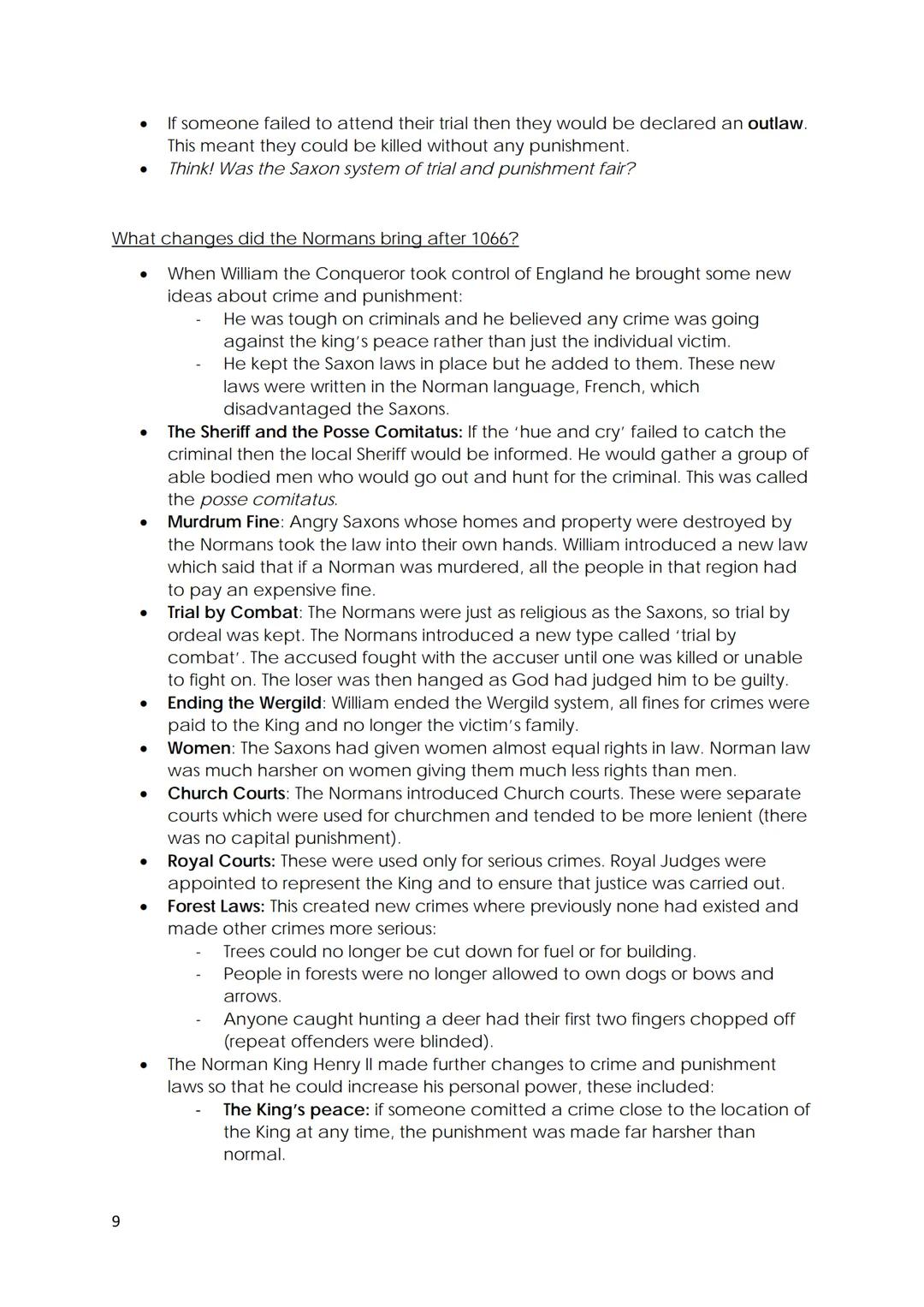 Crime and punishment in Britain,
c1000-present (Inc. Whitechapel
historic environment study)
30% of your overall mark
Paper 1
1 hour 15 mins