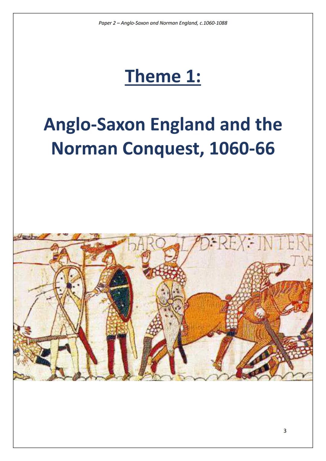 Paper 2-Anglo-Saxon and Norman England, c.1060-1088
Paper 2
British Depth Study:
Anglo-Saxon and
Norman England
c.1060-88
BARO D-REX
Name
..