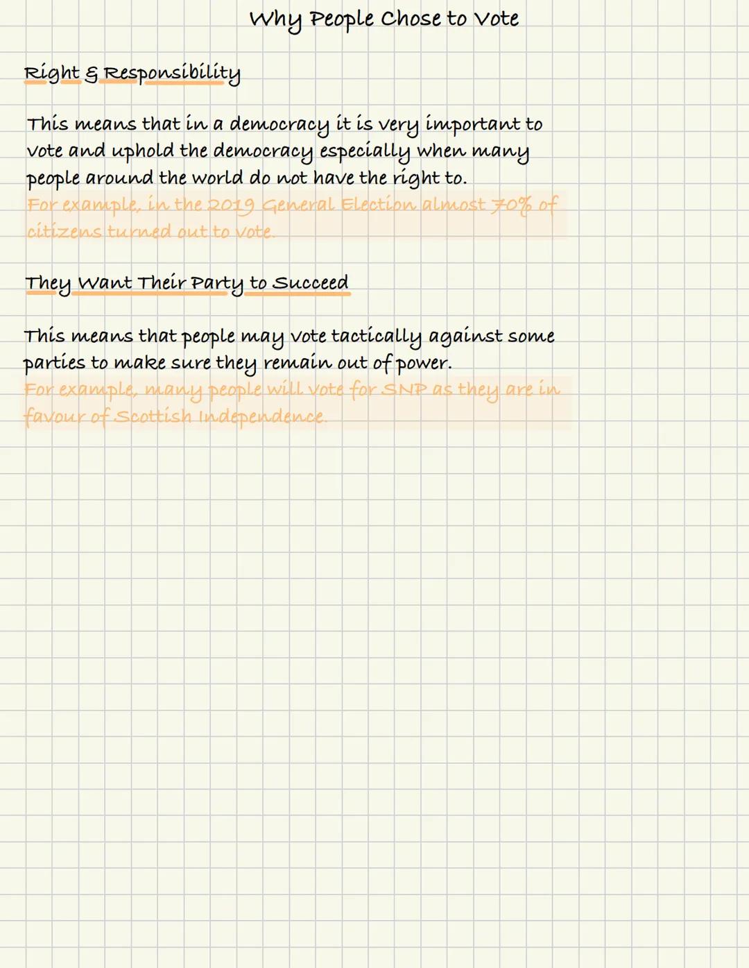 Features of a Democracy
Citizen Rule
This means that in a democracy the government
grants adult citizens the right to elect their
representa
