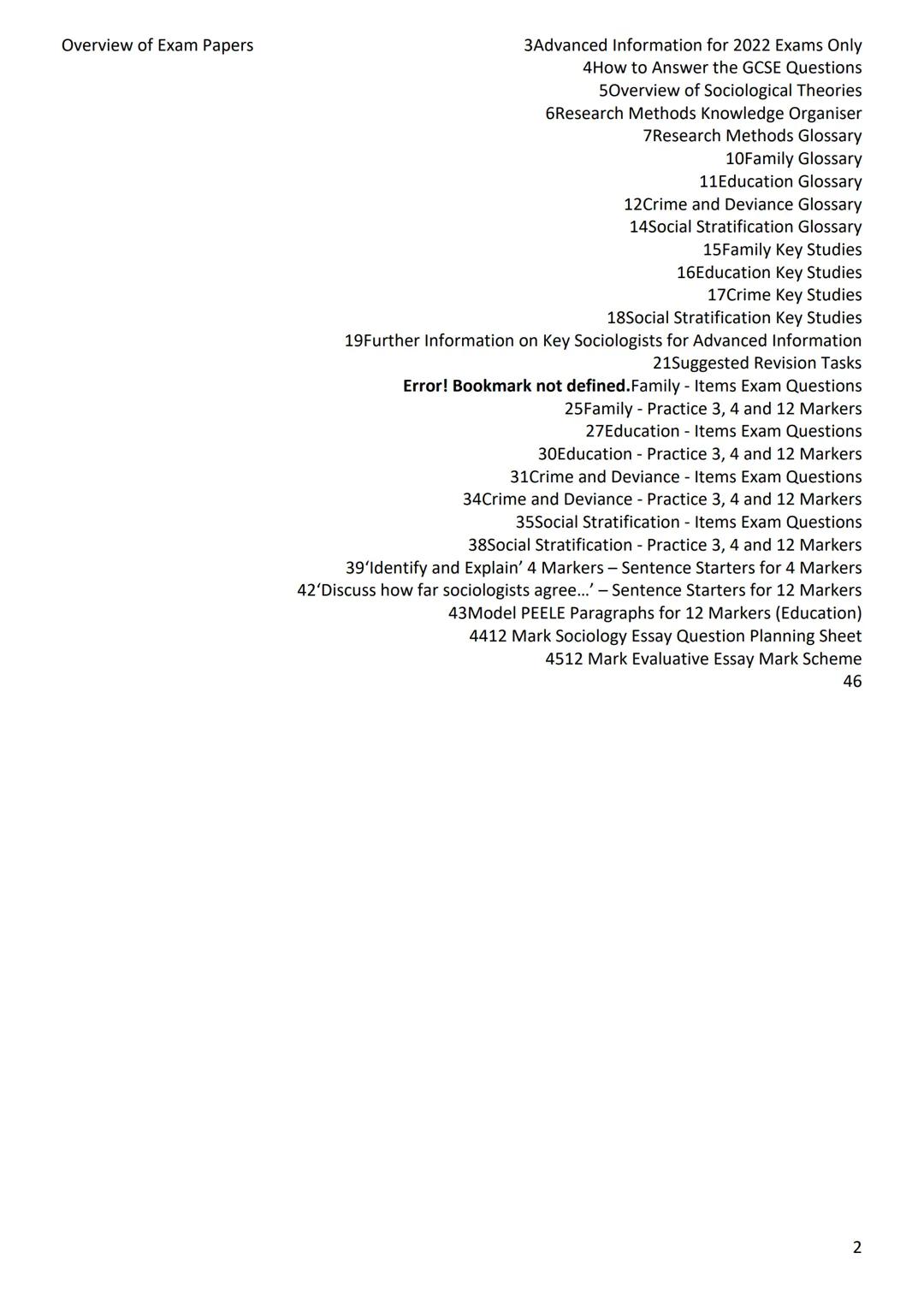 C Pym
AQA GCSE
Sectology
Final Revision Pack
Paper 1: Family and Education
Monday 16th May, PM
Paper 2: Crime and Deviance and Social
Strati