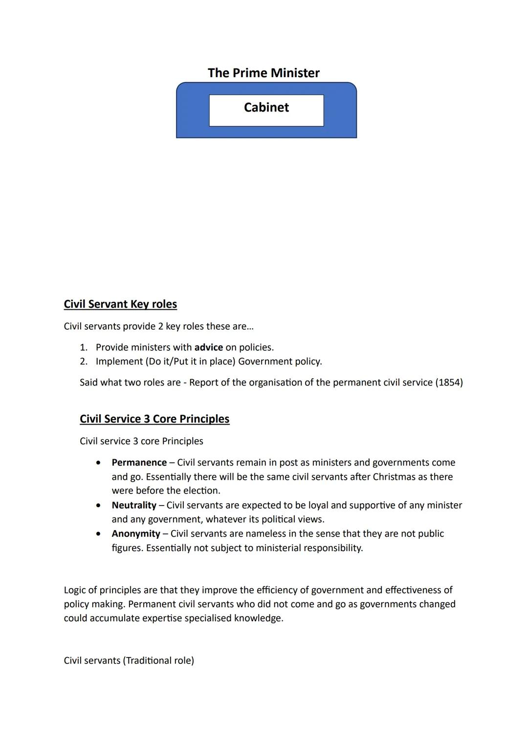 Unit 1.2-The Government of the UK
L.O - To describe the core executive (the cabinet)
Prime minister and the cabinet
The executive is sometim