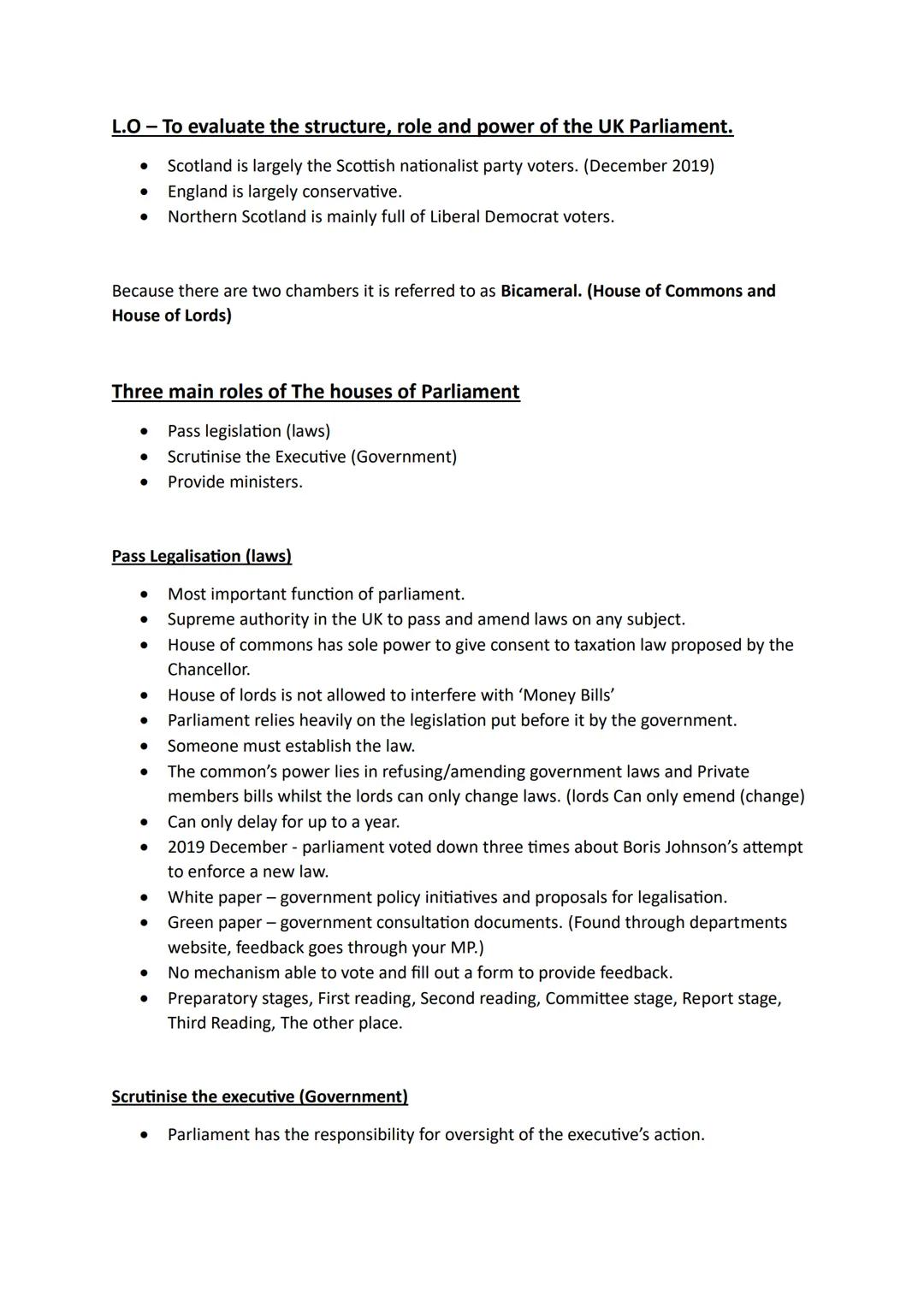Unit 1.2-The Government of the UK
L.O - To describe the core executive (the cabinet)
Prime minister and the cabinet
The executive is sometim