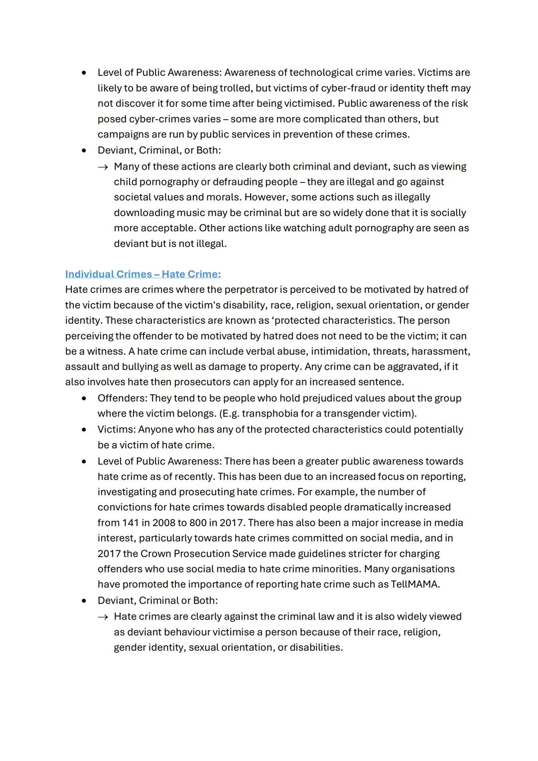# AC1.1-ANALYSE DIFFERENT TYPES OF CRIME:
White Collar Crime:
Crimes that are committed by people in a position of power and authority. It