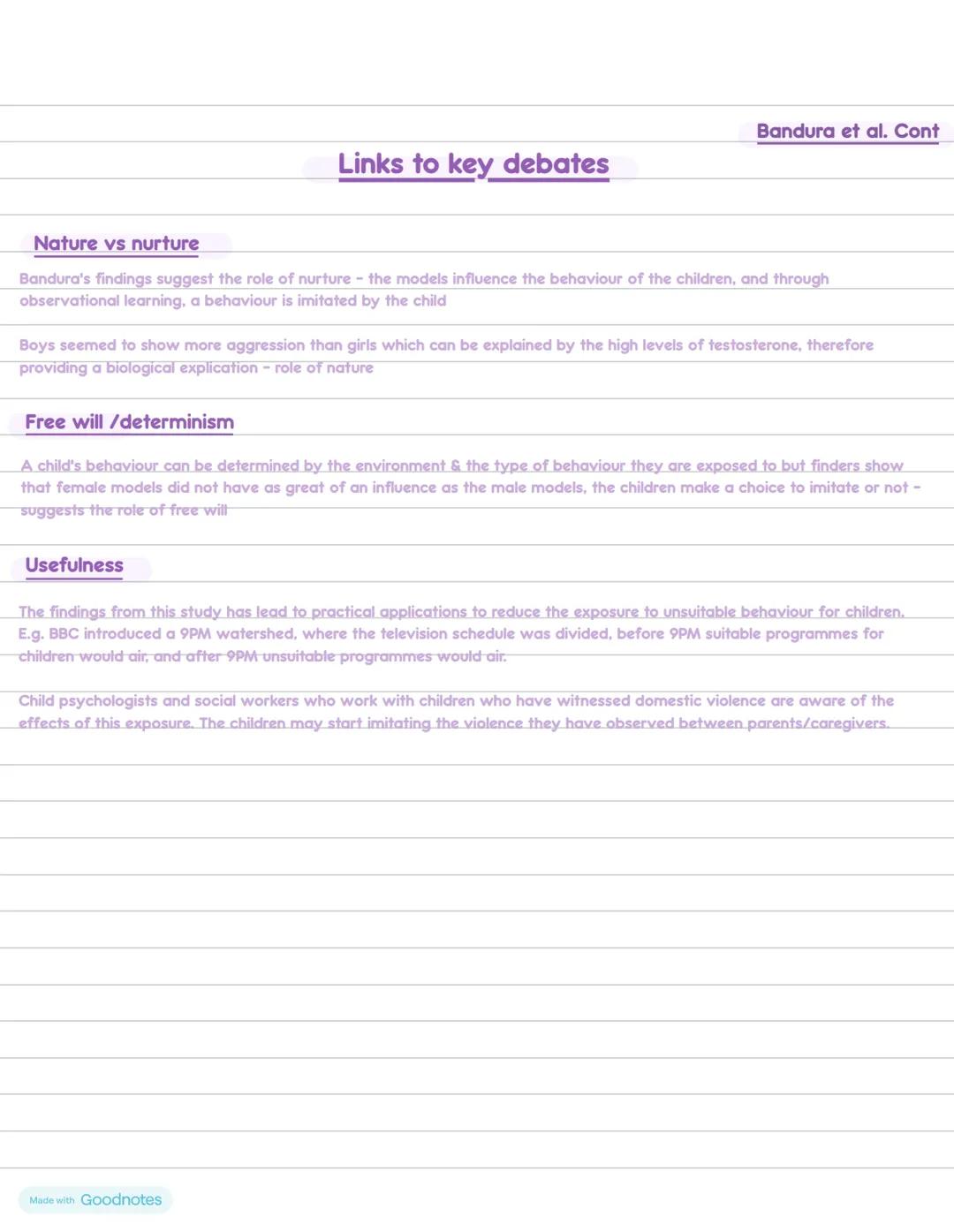 --- OCR Start ---
Bandura et al.
On aggression
Background
Learning theory
The behaviourist perspective in psychology suggests that all behav