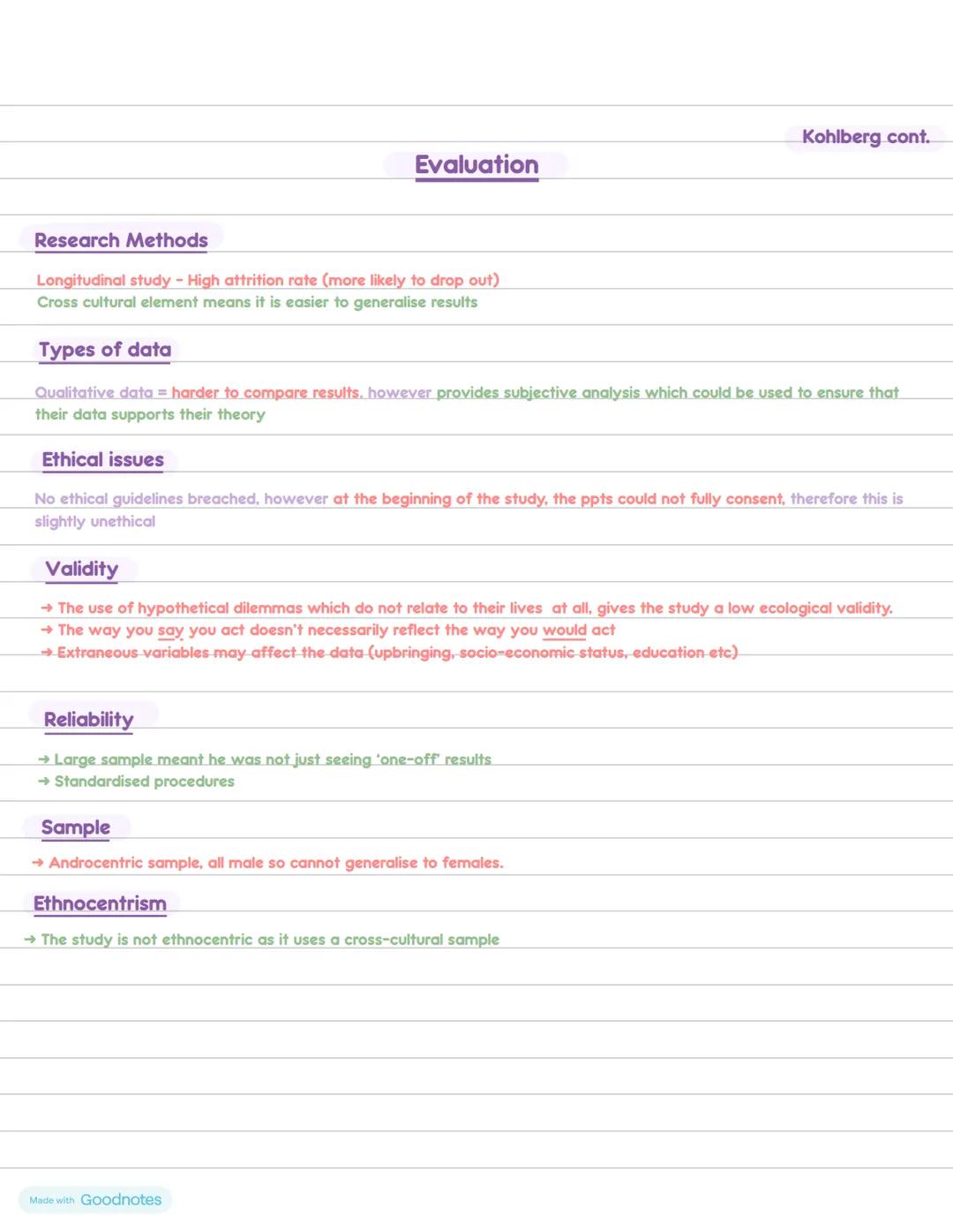 # Kohlberg
## Stages of moral development
### Theories on which the study is based
Freud's psychoanalytic theory
→ Freud proposed the exi