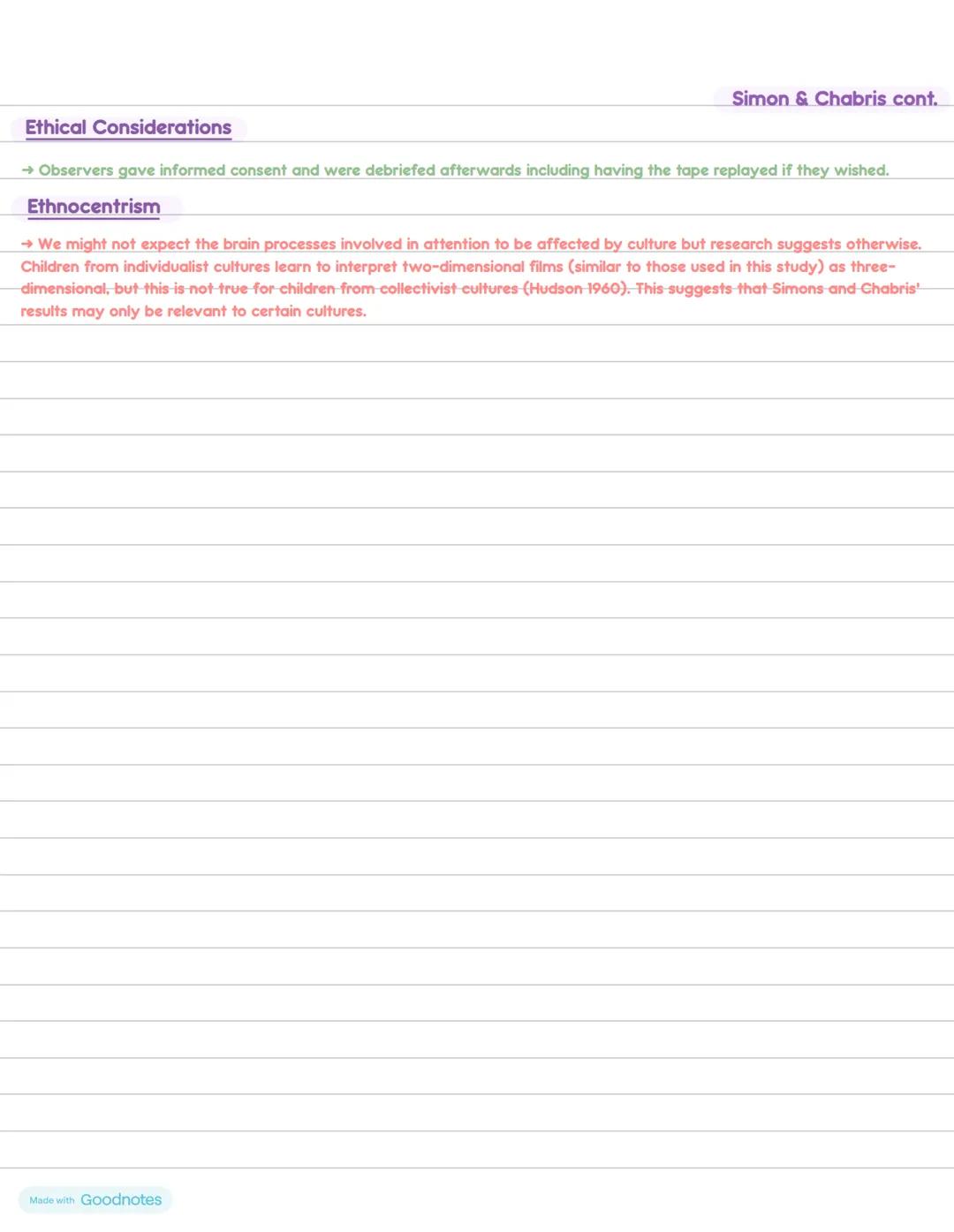 --- OCR Start ---
Simon & Chabris
Attention
Aim
→ To investigate the influence of several factors on inattentional blindness
→ The effect of