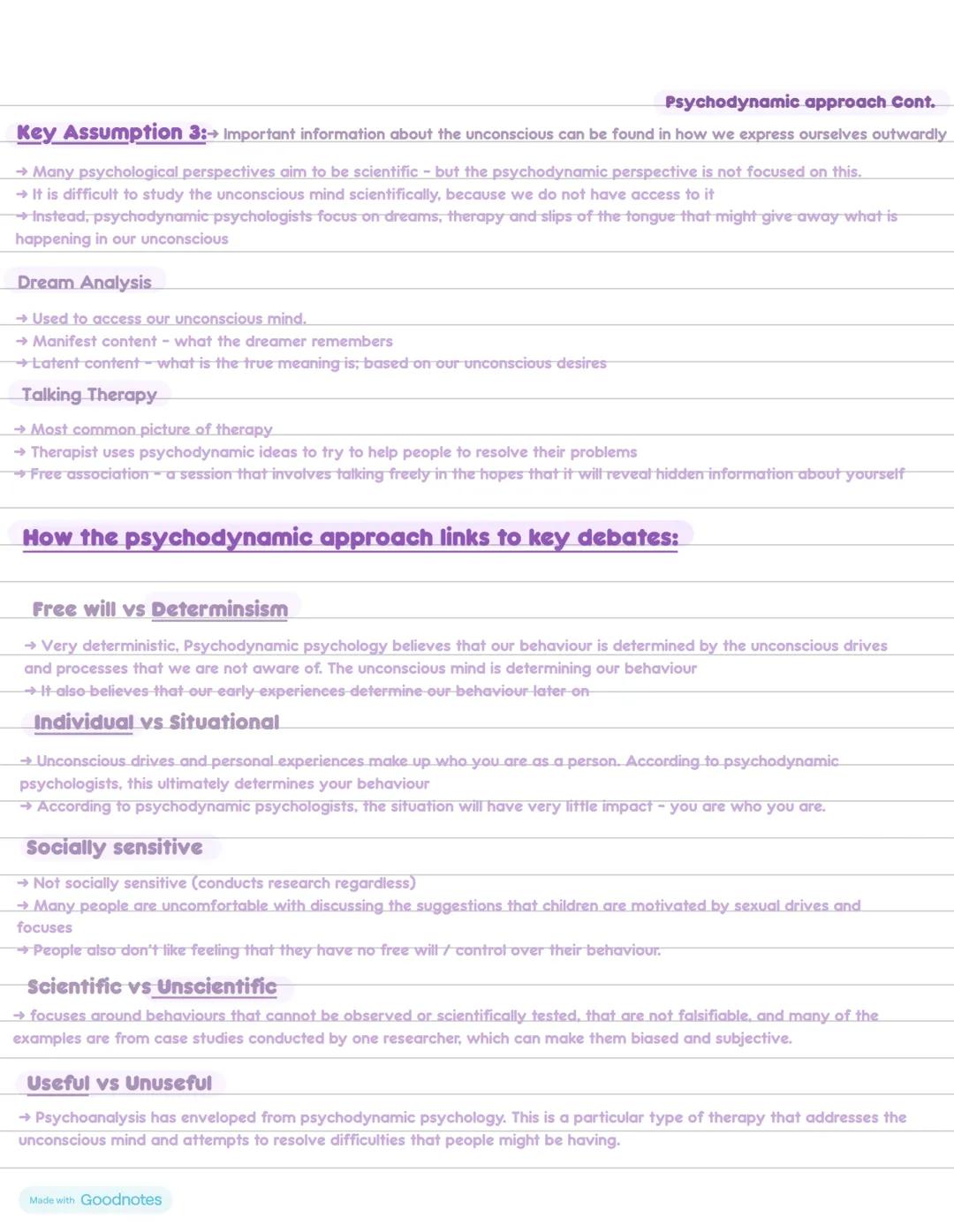# Individual Differences Background
# The Psychodynamic Approach
**Key Assumptions**
- We are strongly influences by the structure and driv