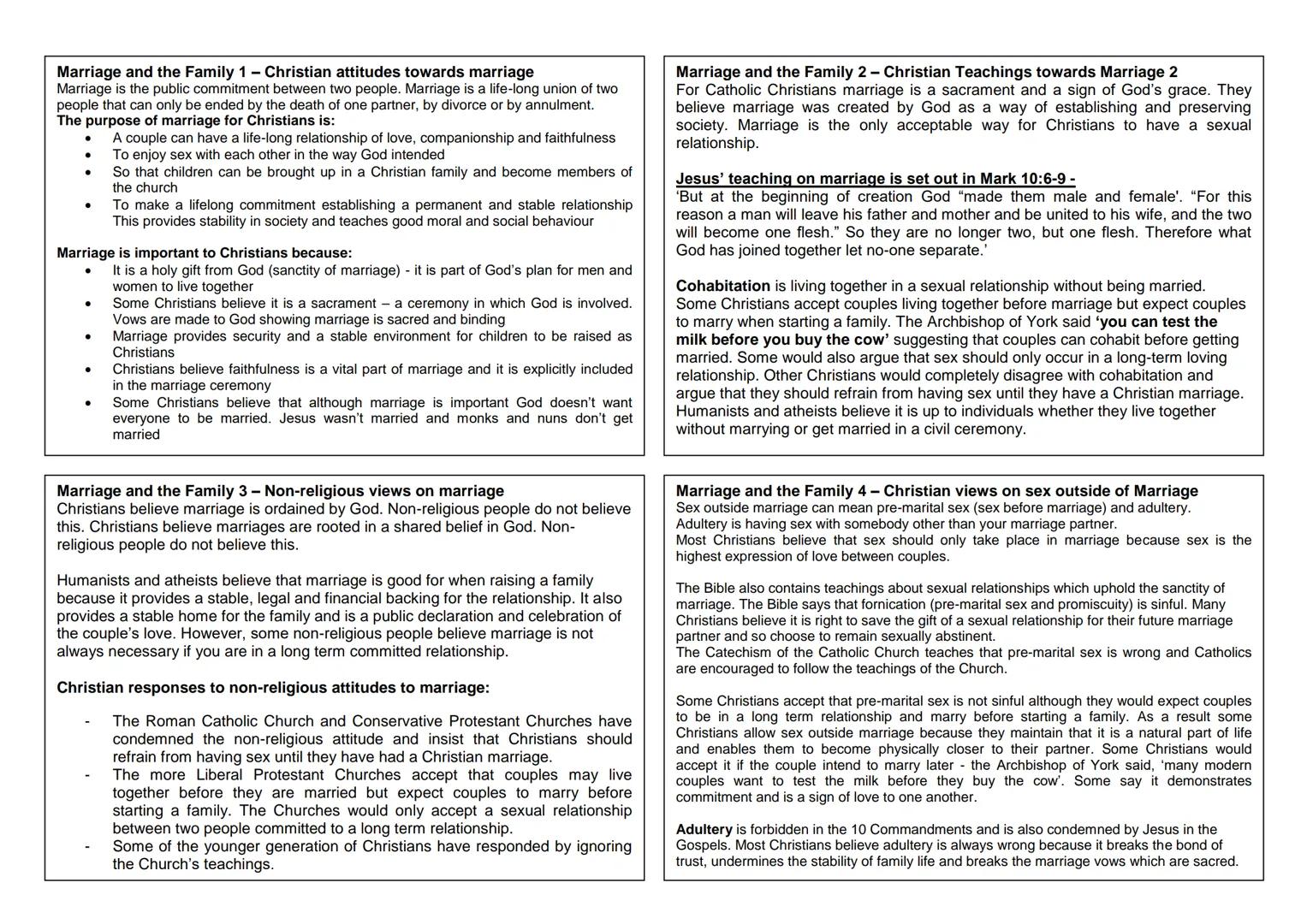 # Marriage and the Family 1 - Christian attitudes towards marriage
Marriage is the public commitment between two people. Marriage is a life-