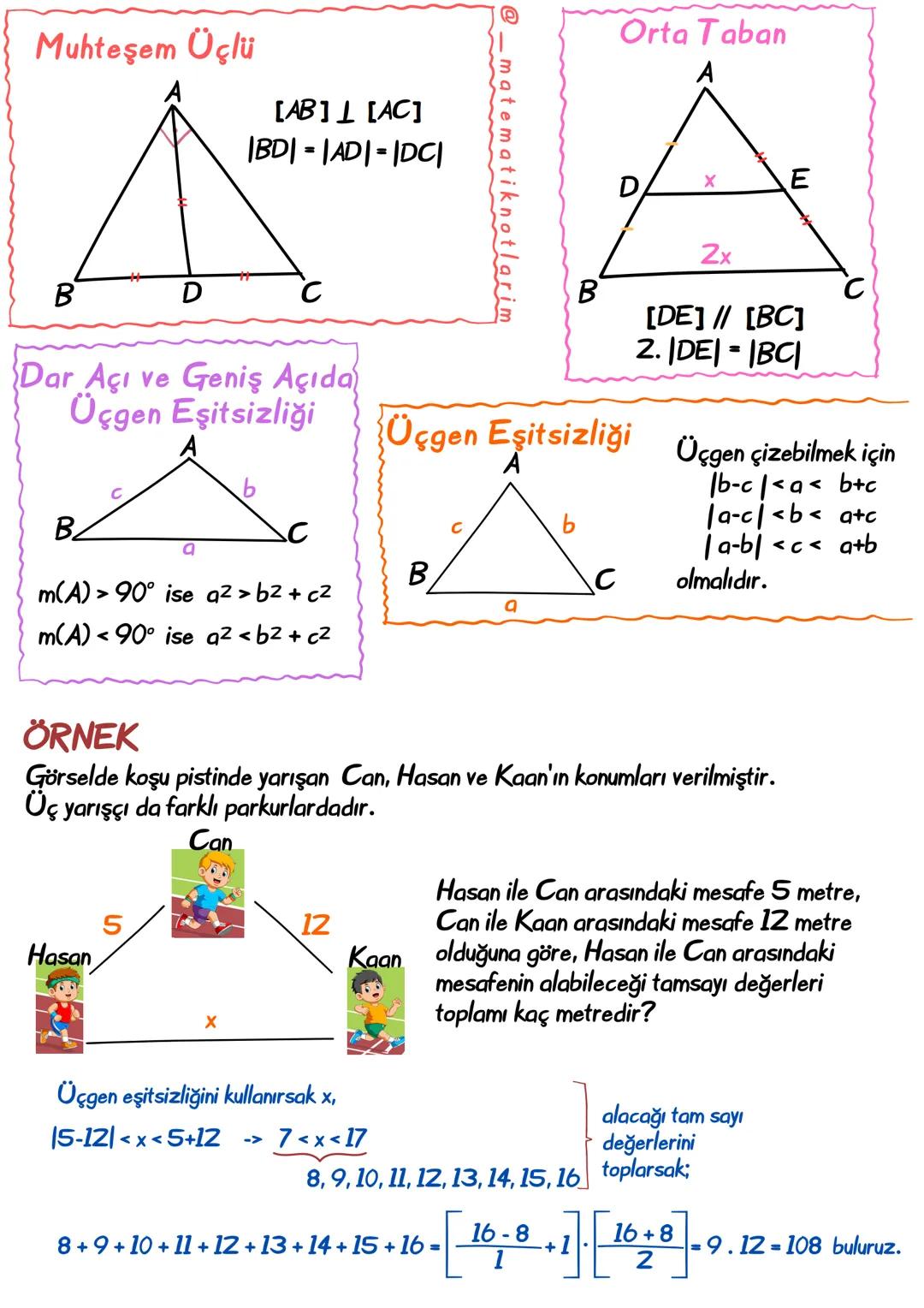 # ÜÇGENDE TEMEL KAVRAMLAR
Tümler açı
Toplamları 90° olan iki açıya denir.
ema 90-
@_ma
ÖRNEK
Bütünler açı
Toplamları 180° olan iki açıya