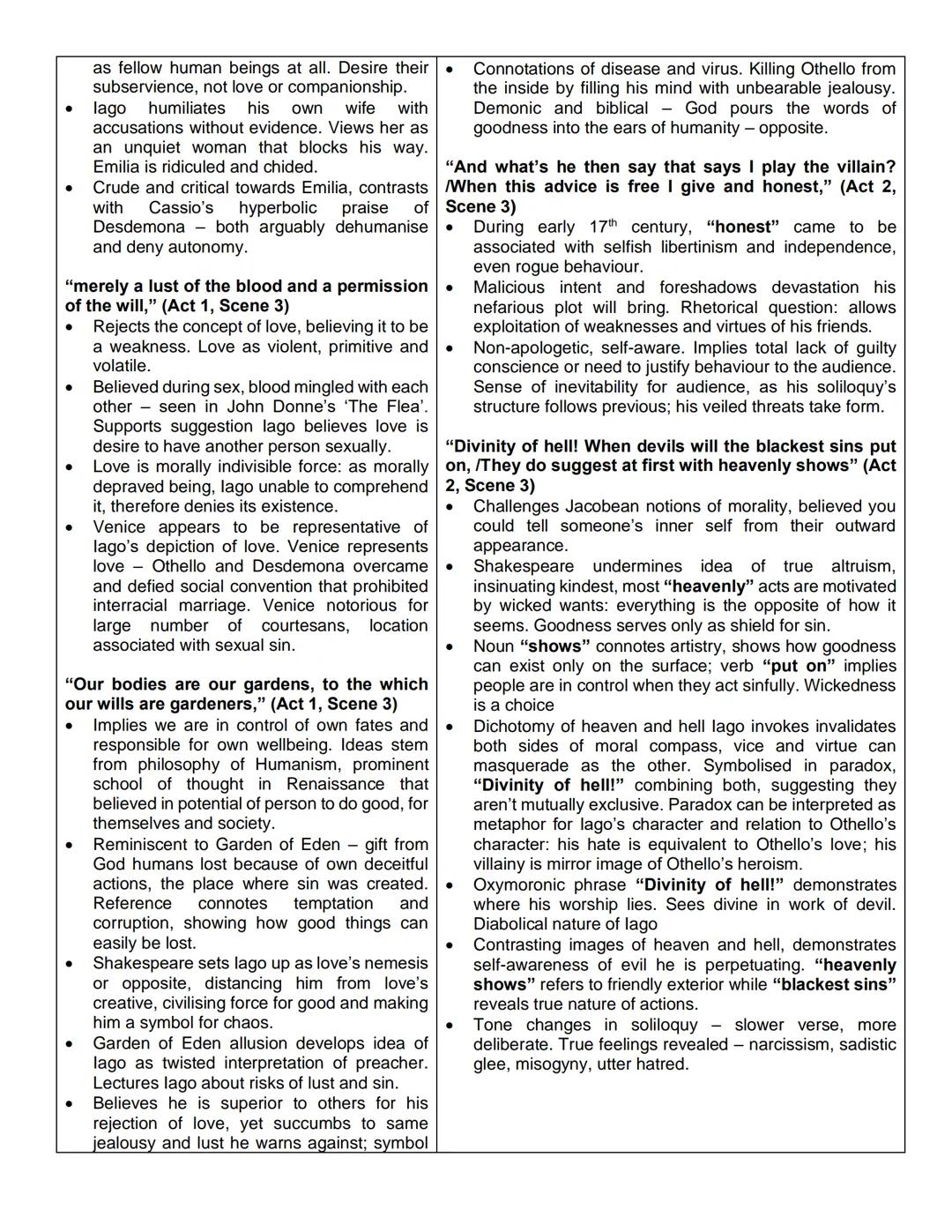'In Othello, lago's skills make him a likeable anti-hero rather than a hateful villain.'
In the light of this view, discuss how Shakespeare