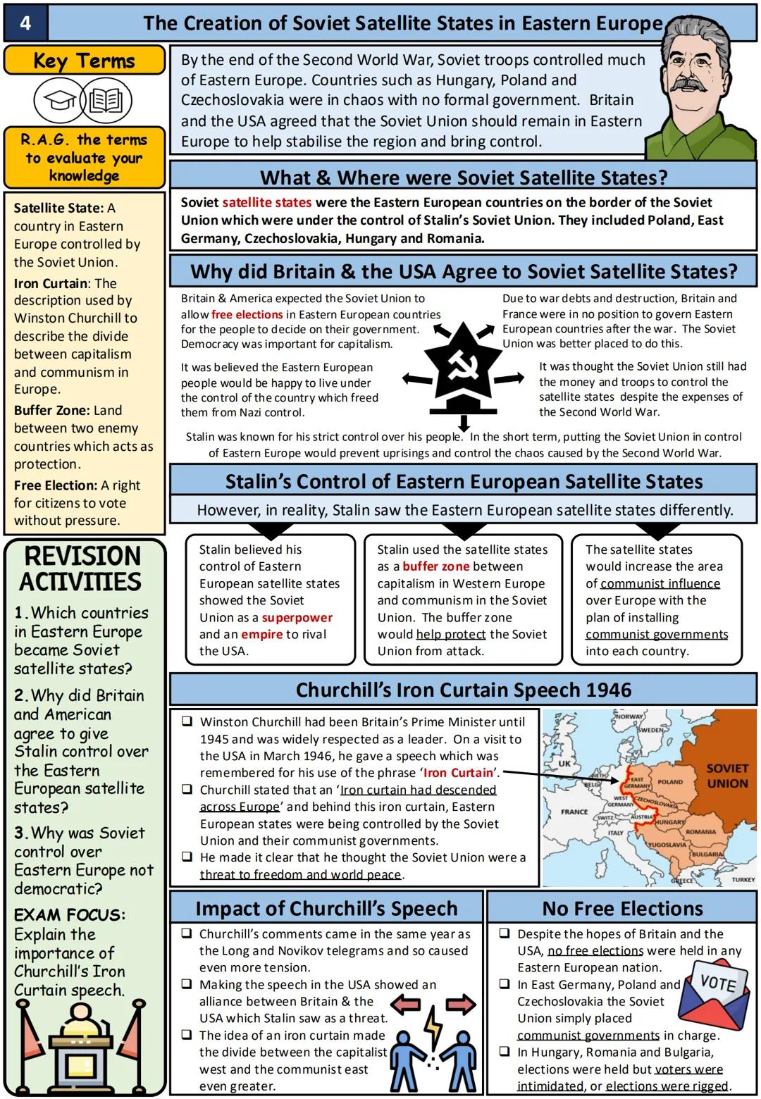 # 1
# Key Terms
R.A.G. the terms
to evaluate your
knowledge
Cold War: A time of
increased tensions
between the USA and
its capitalist all