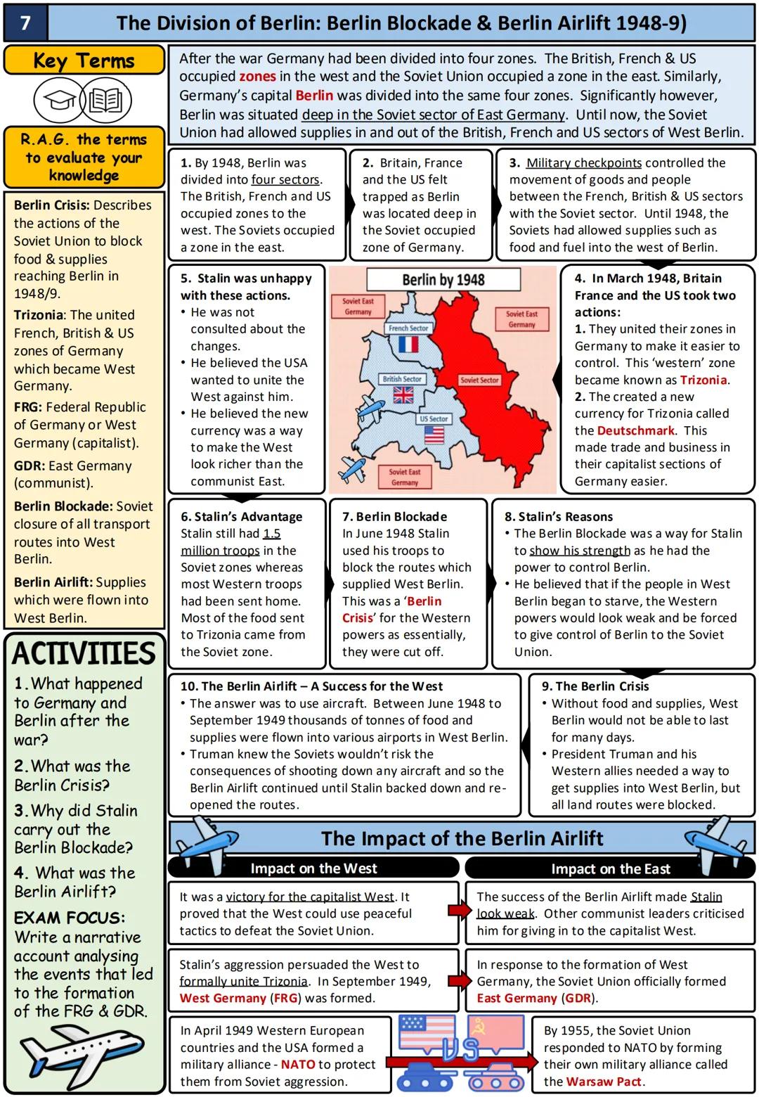 # 1
# Key Terms
R.A.G. the terms
to evaluate your
knowledge
Cold War: A time of
increased tensions
between the USA and
its capitalist all