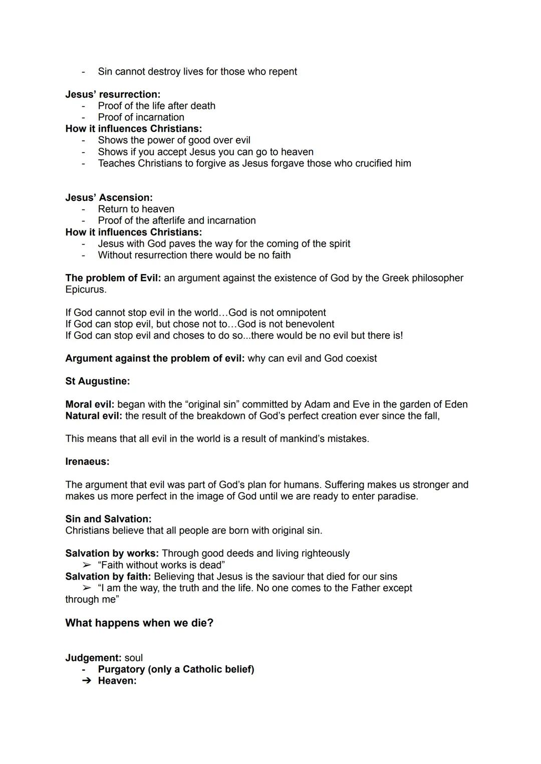 The nature of God:
Anthropomorphism = Describing God in a limiting/human way.
Omnipotent: all powerful
➤ "Nothing is impossible with God"