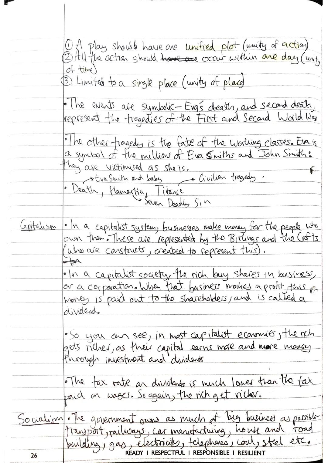 # Themes of `An Inspector Calls`
The Seven Deadly Sins
The
Morality
Play
① Envy - the desire to have an item or experience that someone
el