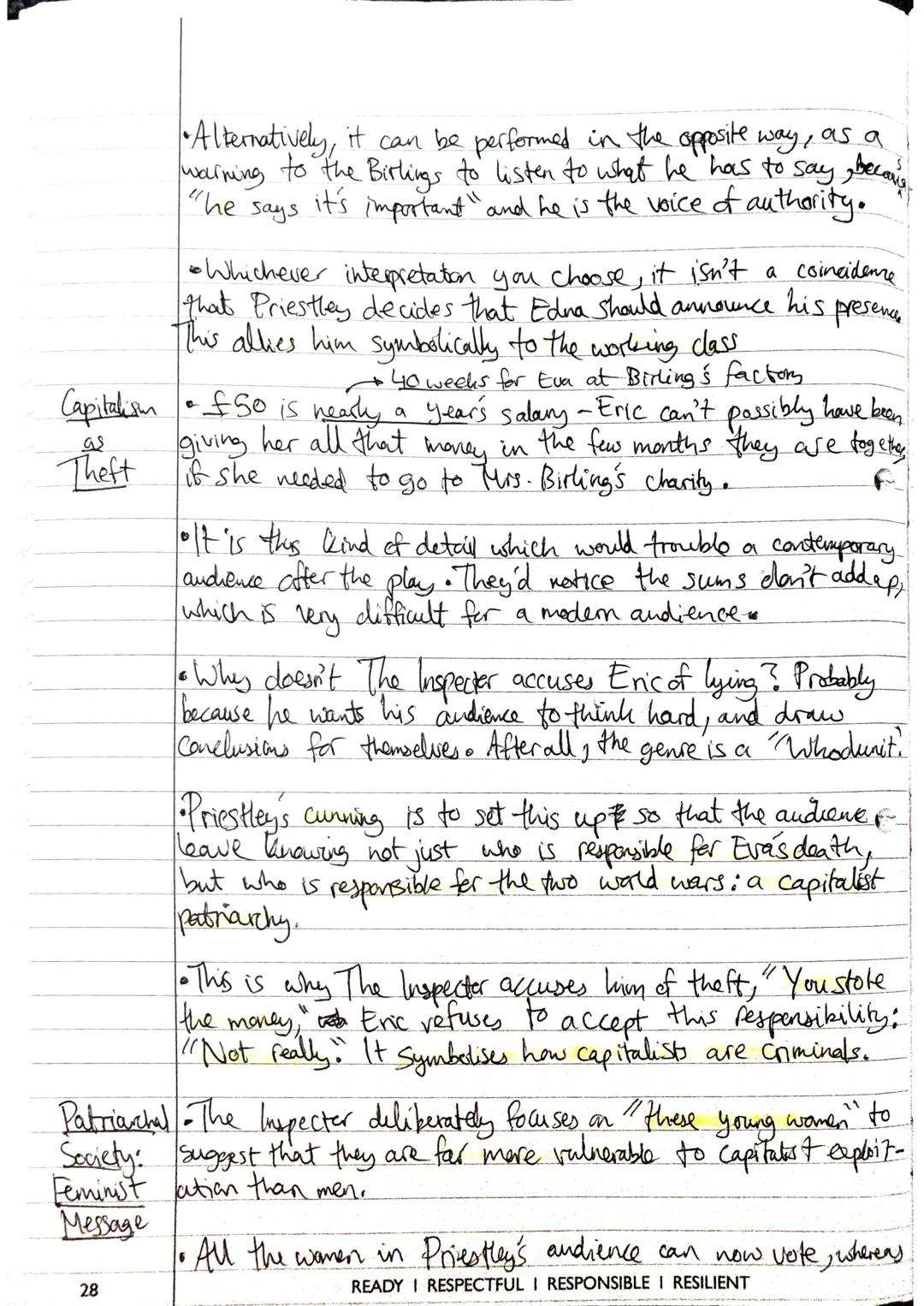 # Themes of `An Inspector Calls`
The Seven Deadly Sins
The
Morality
Play
① Envy - the desire to have an item or experience that someone
el