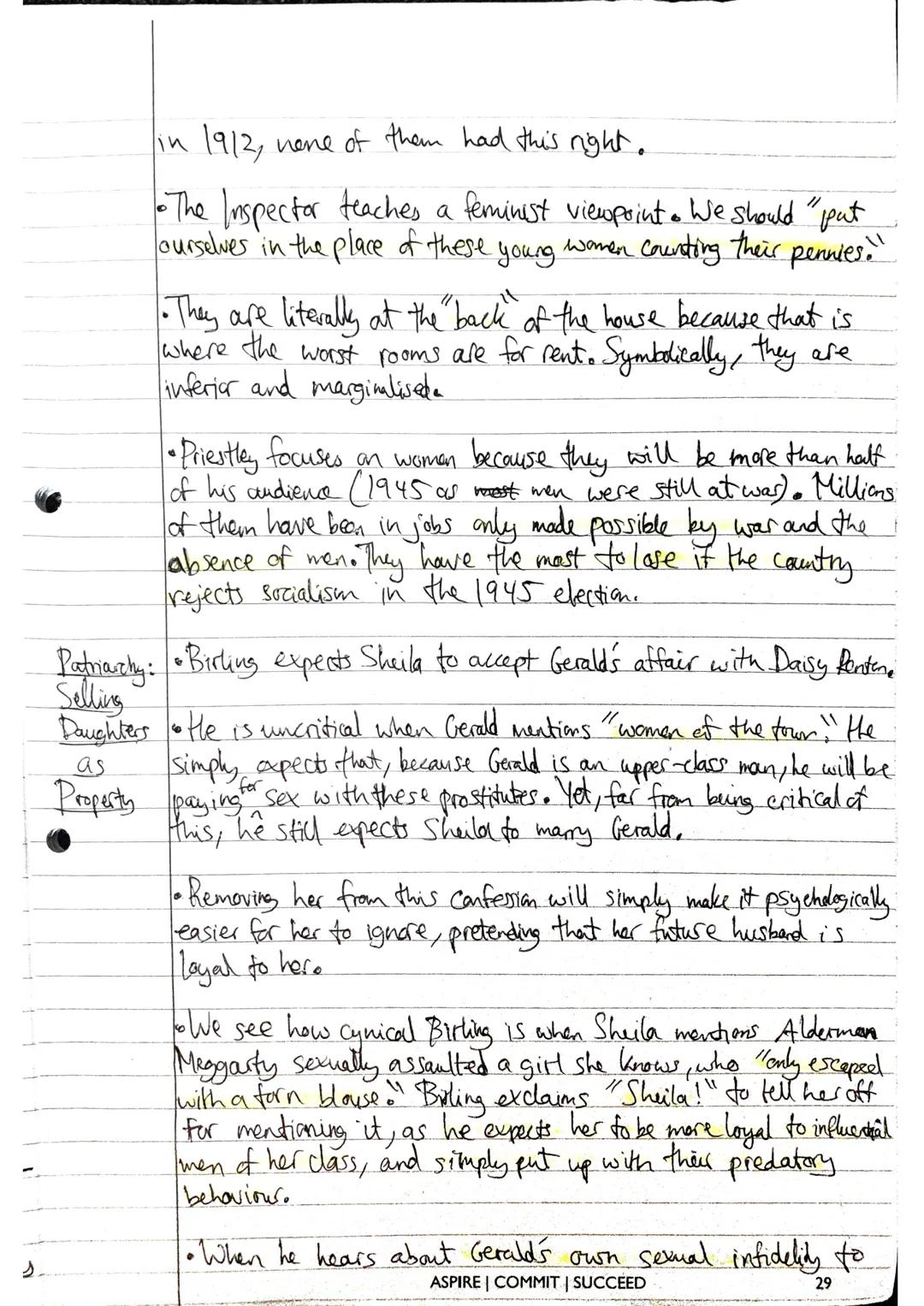# Themes of `An Inspector Calls`
The Seven Deadly Sins
The
Morality
Play
① Envy - the desire to have an item or experience that someone
el