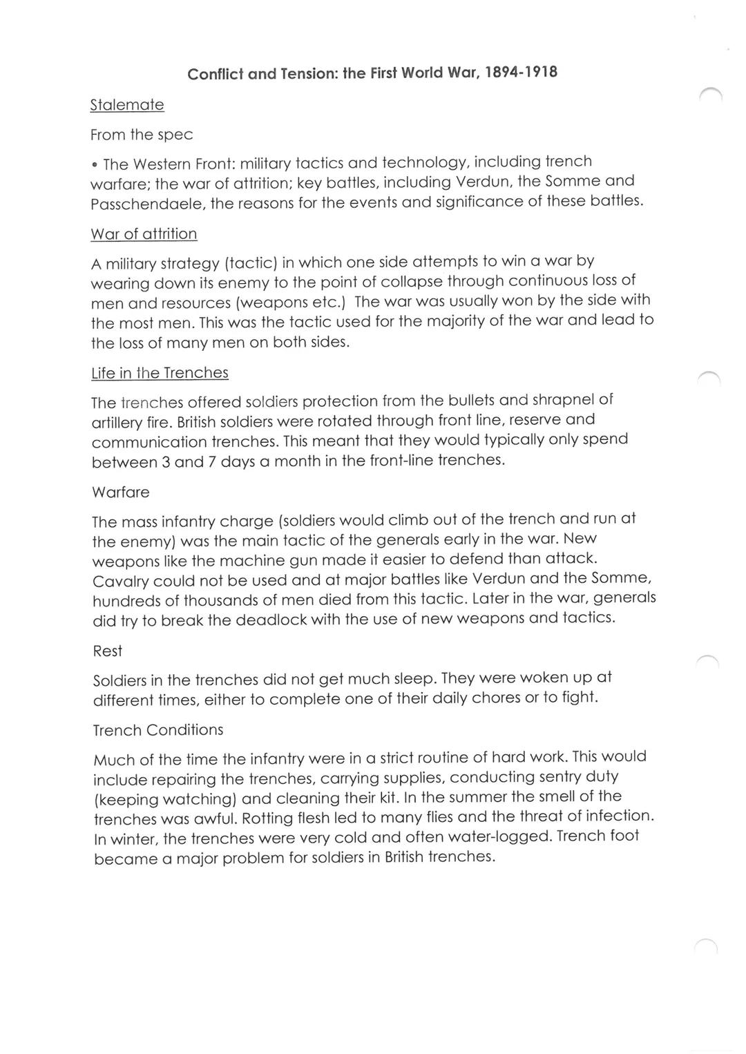 --- OCR Start ---
Conflict and Tension: the First World War, 1894-1918
The causes of the First World War - background
From the spec
• The Al
