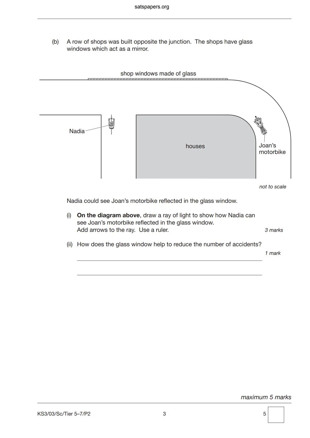 satspapers.org
Sc
KEY STAGE
3
TIER
5-7
2003
Science test
Paper 2
Please read this page, but do not open the booklet until your
teacher te