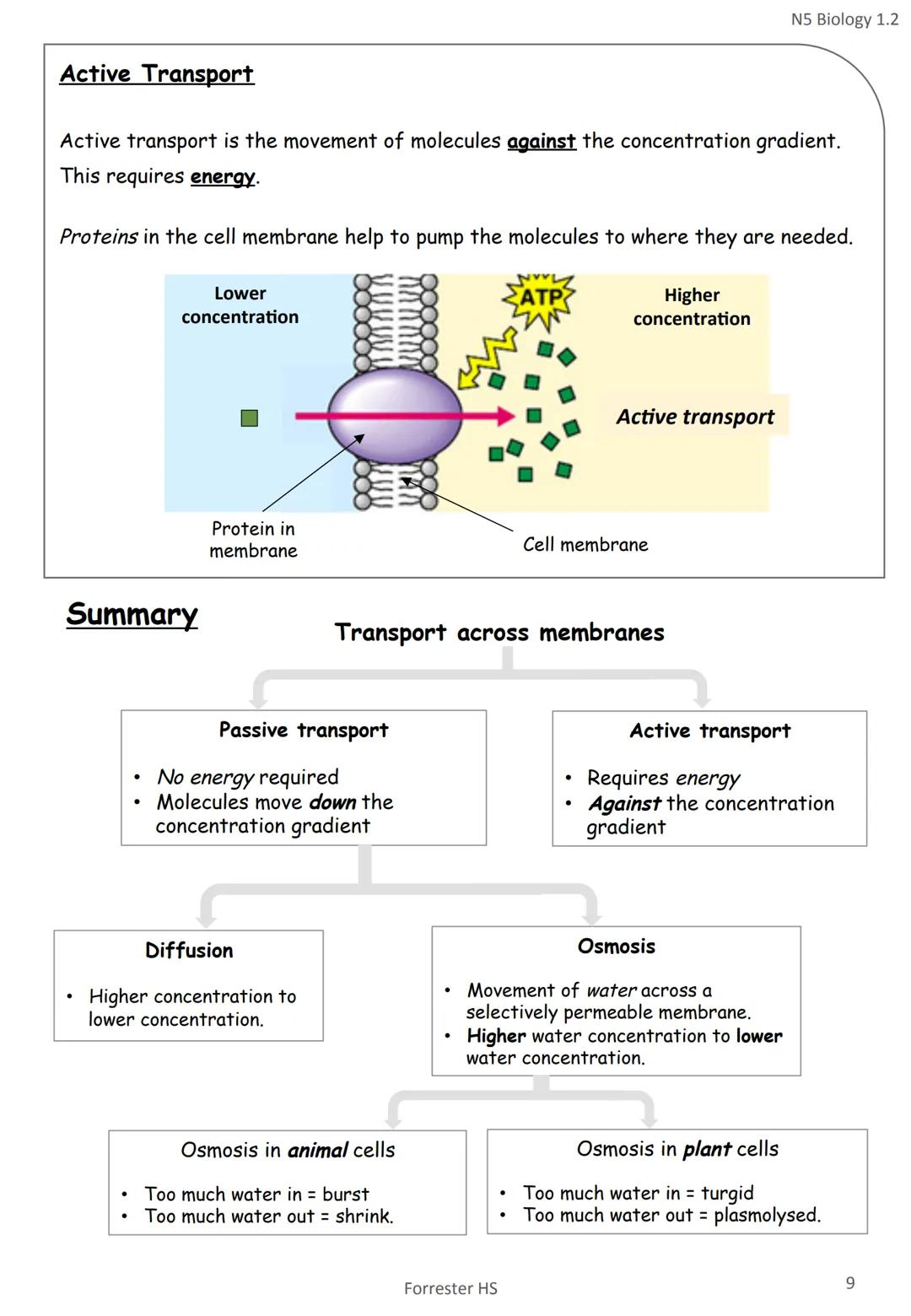 # National 5 Biology
# Unit 1
Key area | Page
------- | --------
1. Cell Structure | 1
2. Transport across cell membranes | 6
3. DNA and t