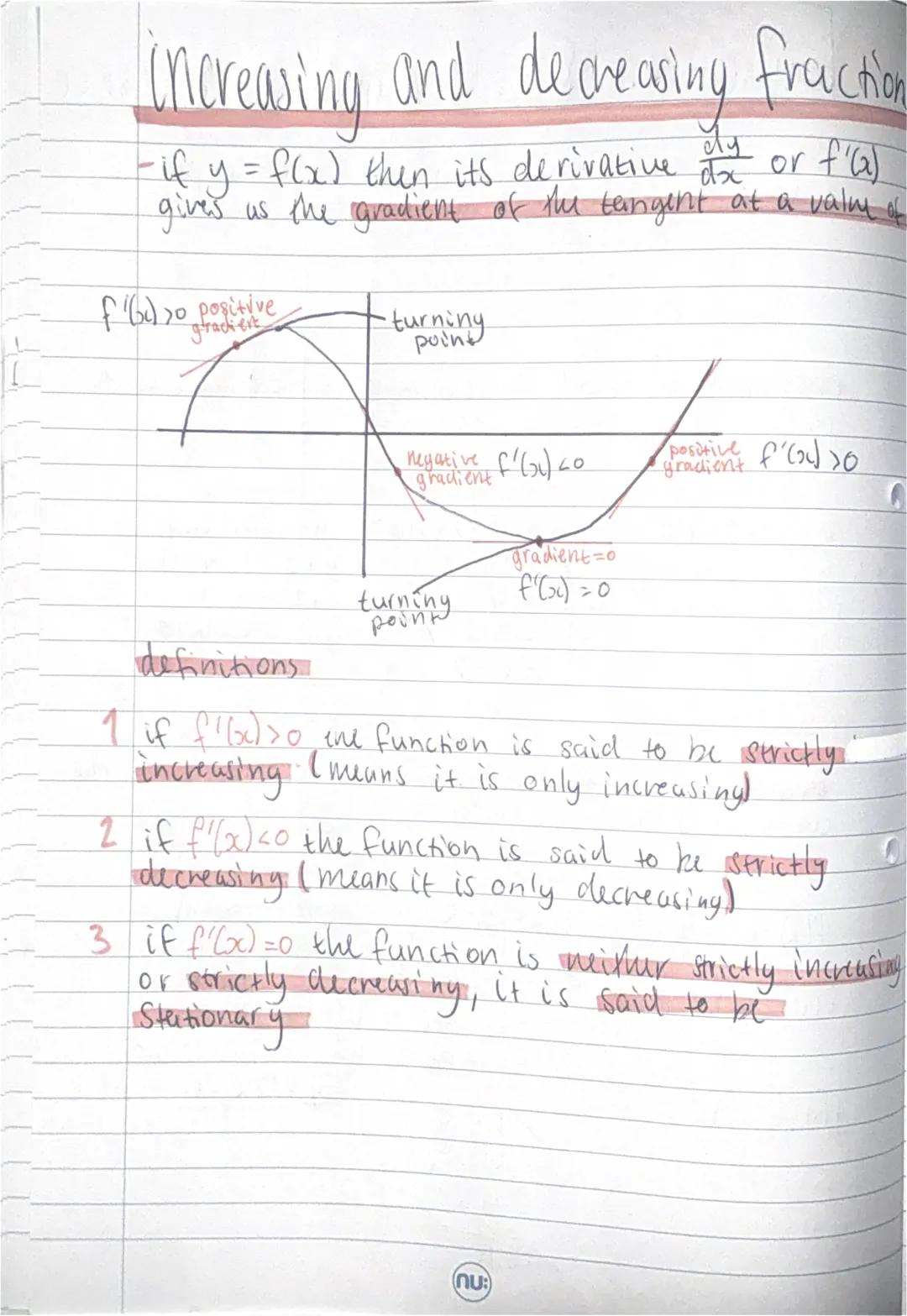 Chill differentiation-L
from N5 we learned the rules of indices.
Rule 1:
$x^a \times x^b = x^{a+b}$
Rule 2:
$x^a \div x^b = x^{a-b}$
Rule 3: