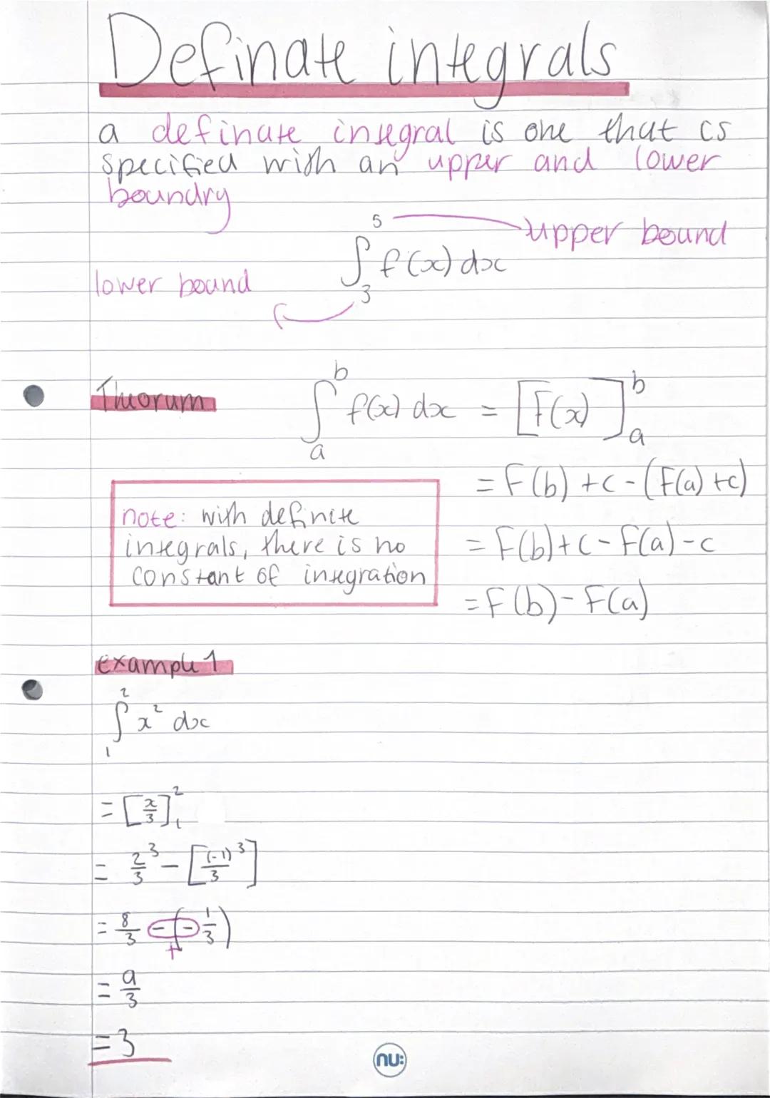 # Ch12 - Integration (1)
if $y = f(x)$ then we can differentiate to get
$\frac{dy}{dx} = f'(x)$
to integrate is to reverse the process
in g