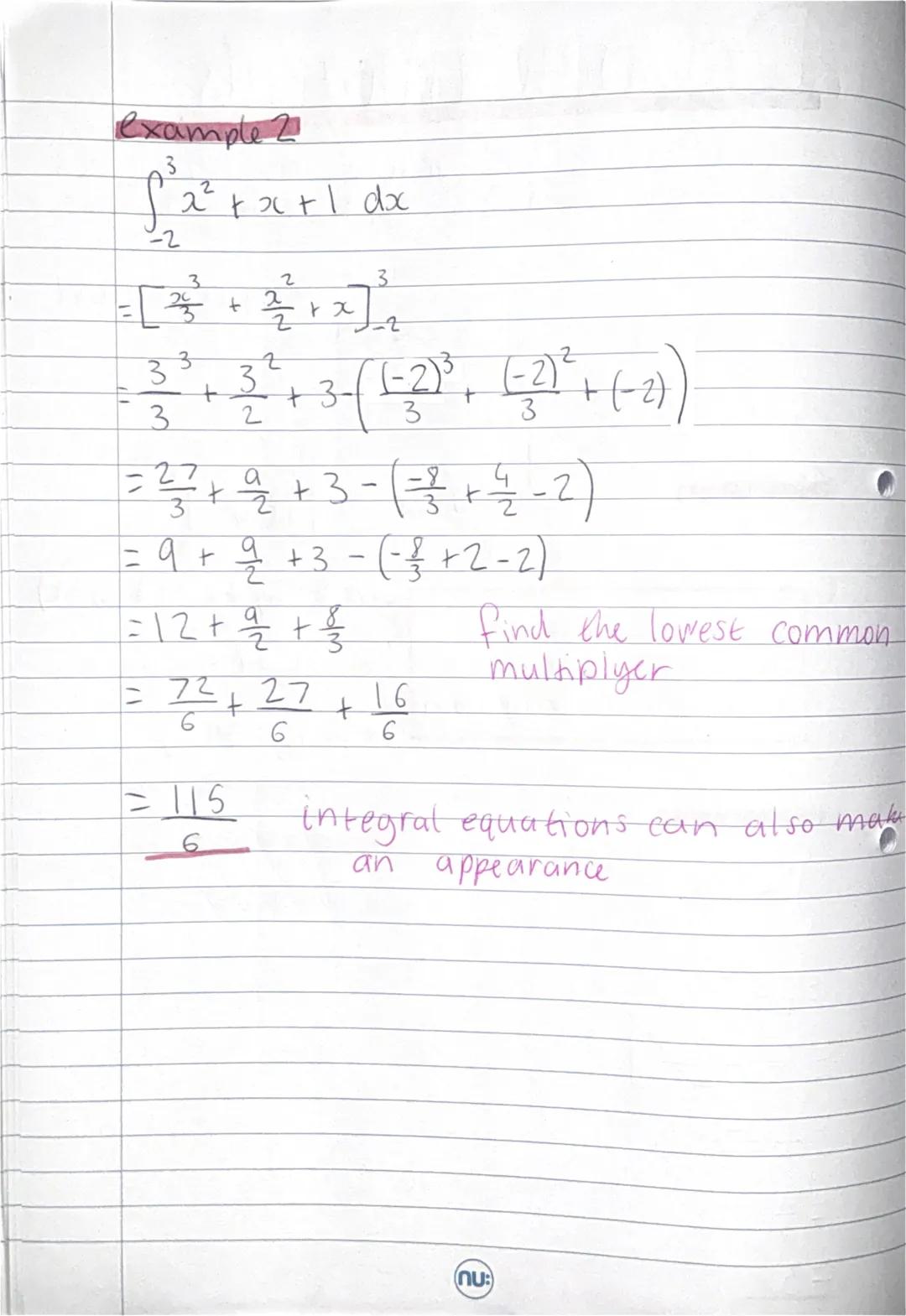# Ch12 - Integration (1)
if $y = f(x)$ then we can differentiate to get
$\frac{dy}{dx} = f'(x)$
to integrate is to reverse the process
in g