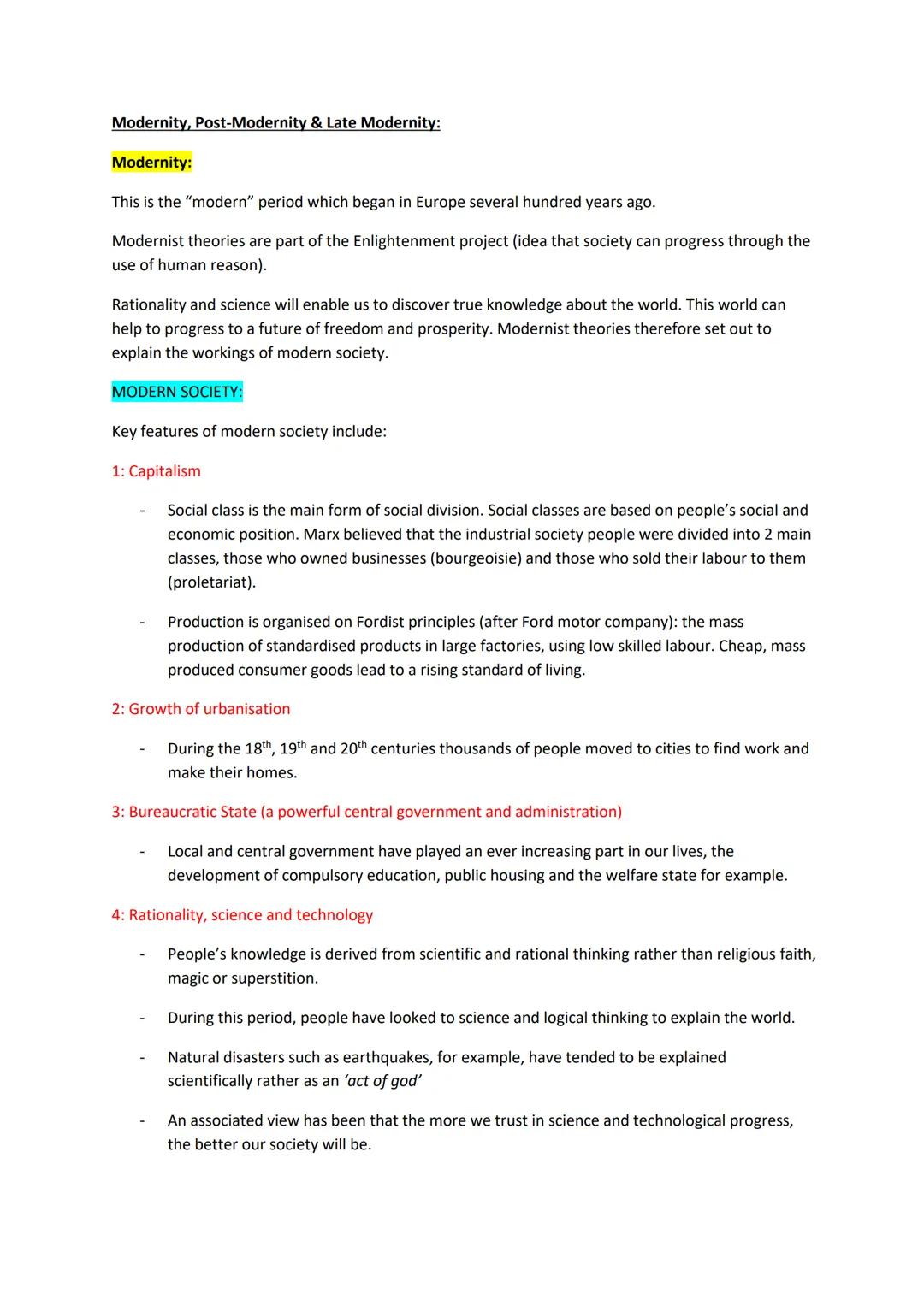 Postmodernism view of sociology