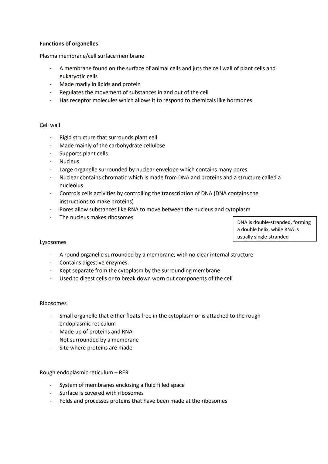 # Biology revision - exam practice
# Cell structure
- Cells and organelles
- Organelles working together
- Prokaryotic cells
- How micro