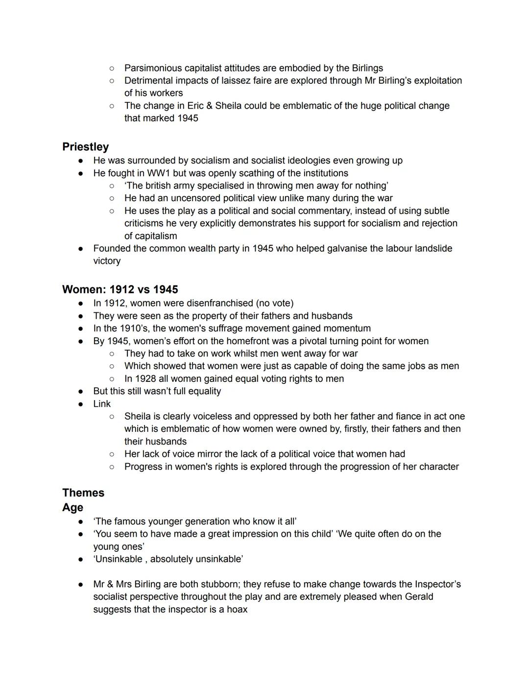 --- OCR Start ---
Context
Class System: 1912 vs 1945
In 1912, there was no welfare state in Britain yet 1½ o the population was in poverty
T